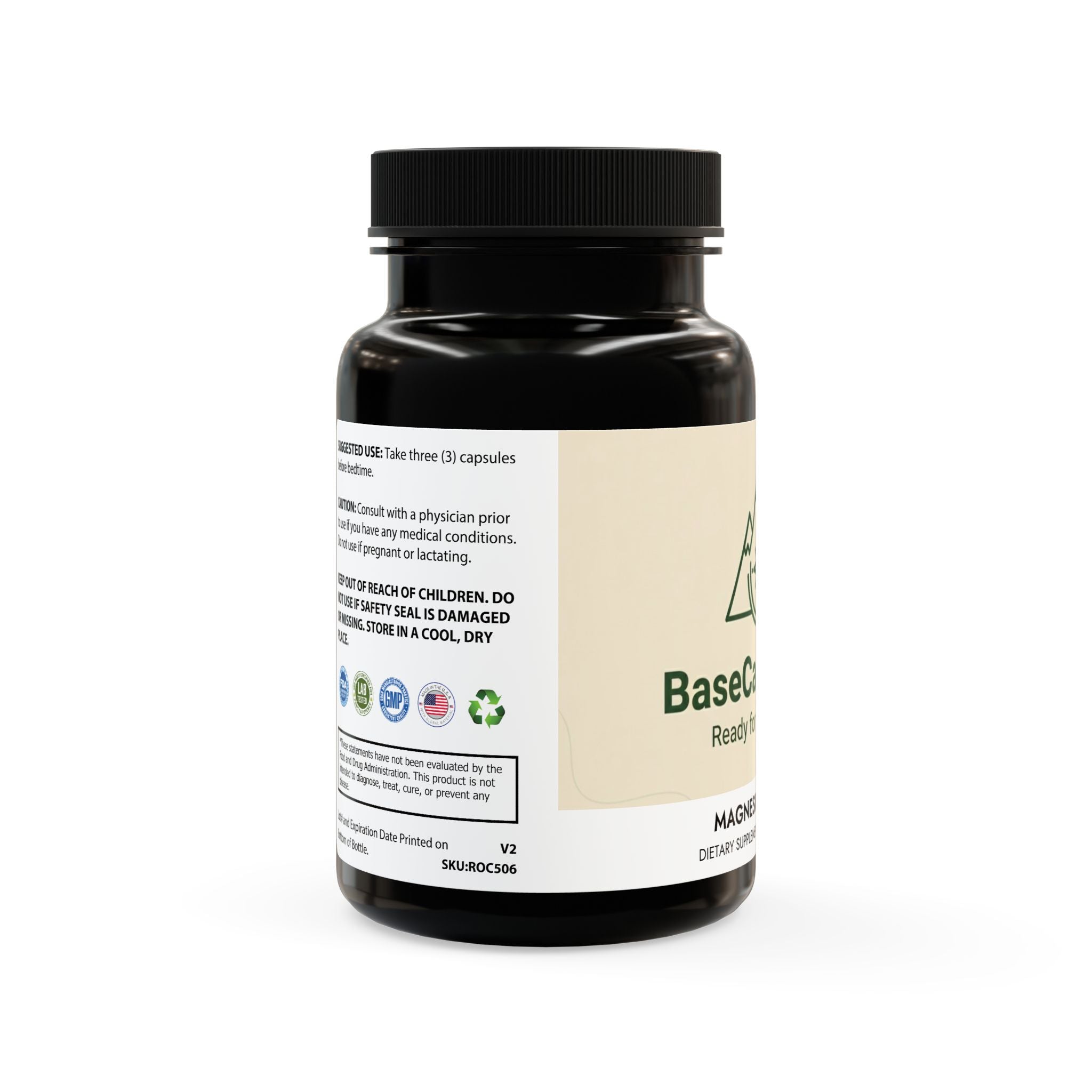 Base Camp Vital Magnesium Zinc Supplement (90 Capsules)