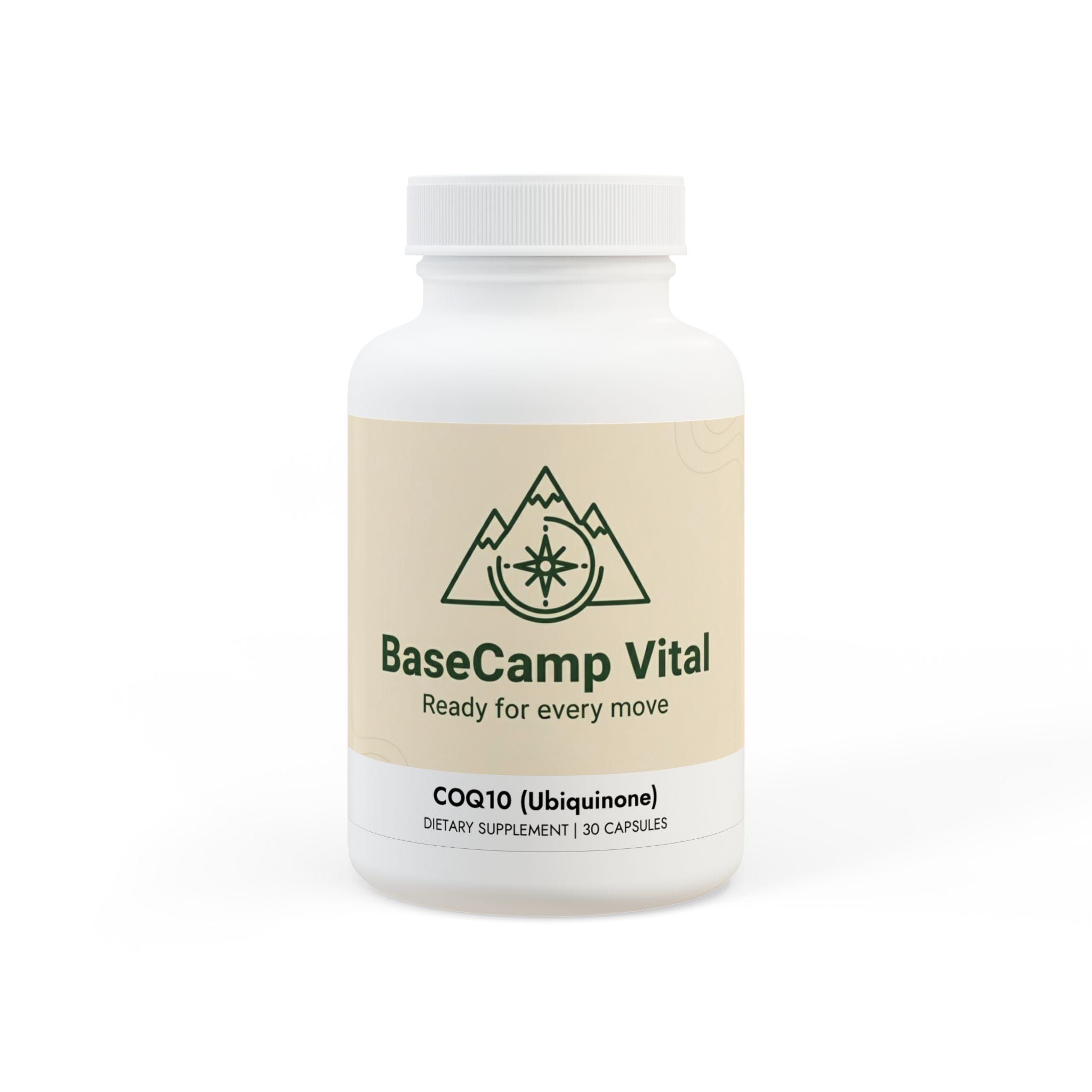 Base Camp Vital CoQ10 (Ubiquinone) Supplement (30 Capsules)