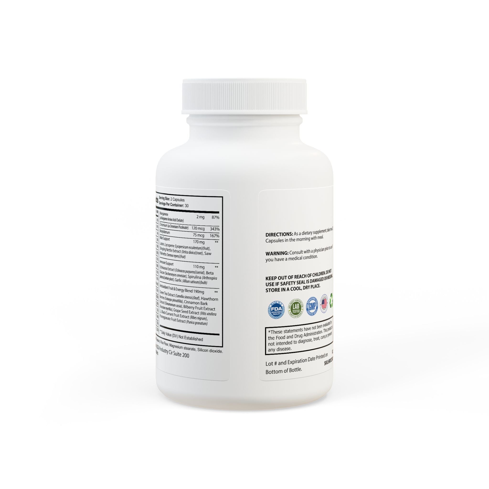 Base Camp Vital Multivitamin for Men Supplement (60 Capsules)