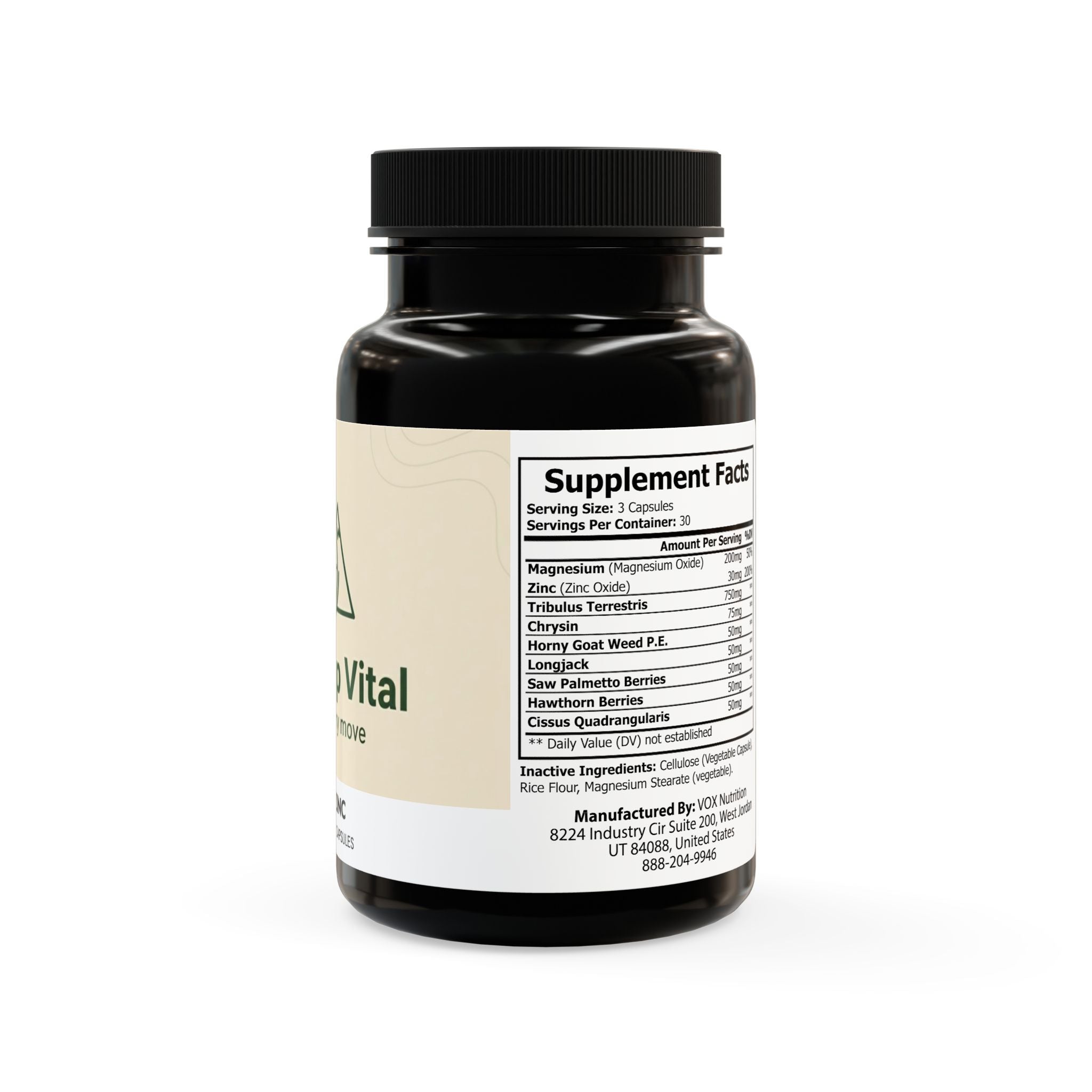 Base Camp Vital Magnesium Zinc Supplement (90 Capsules)