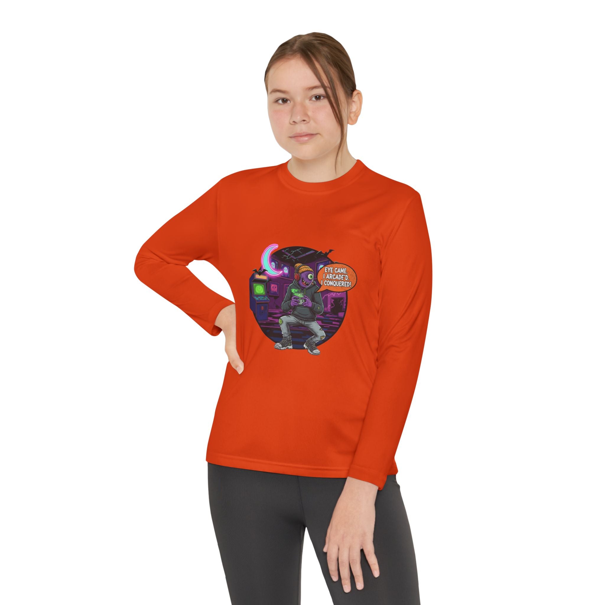 Youth Gamer Long Sleeve Tee, Retro Gaming Gift, Unisex Shirt, Video Game Apparel, Cute Gamer Top, Everyday Casual Wear