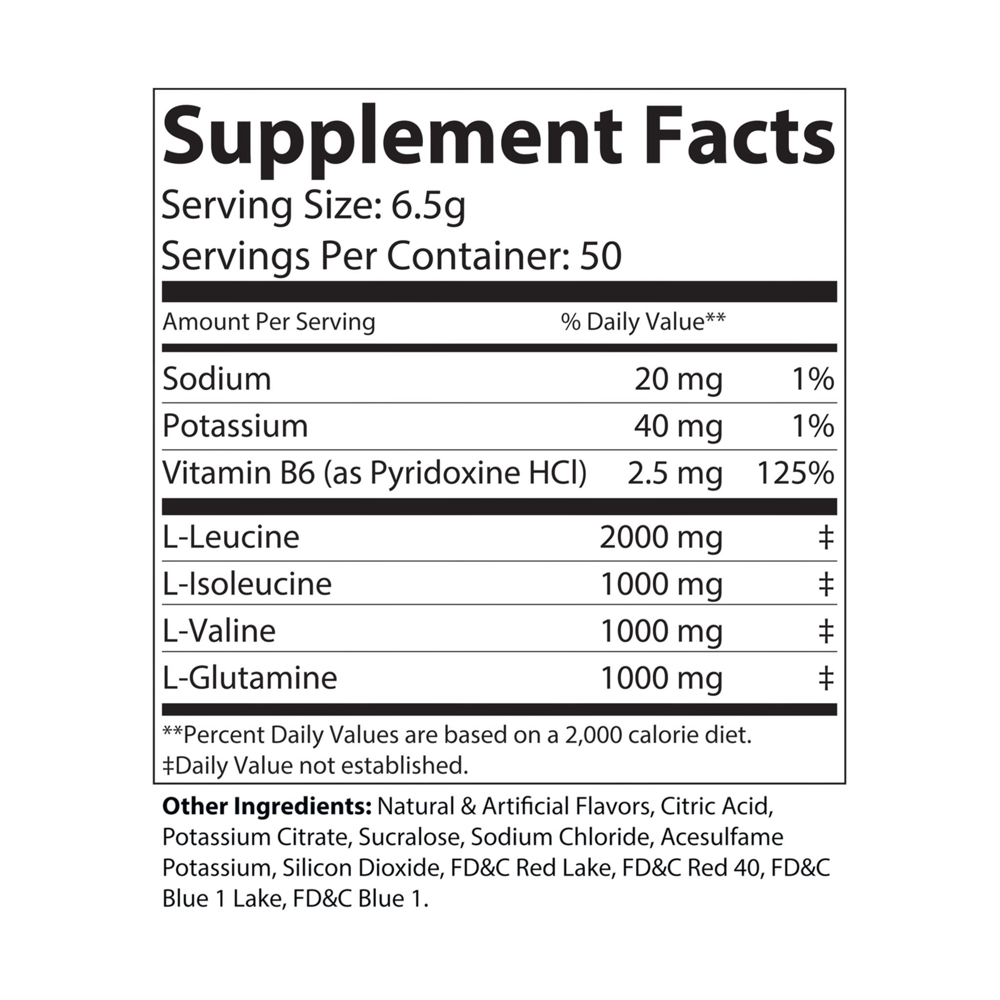 Base Camp Vital BCAA Supplement, Grape (325g, 11.46oz, 50 servings)