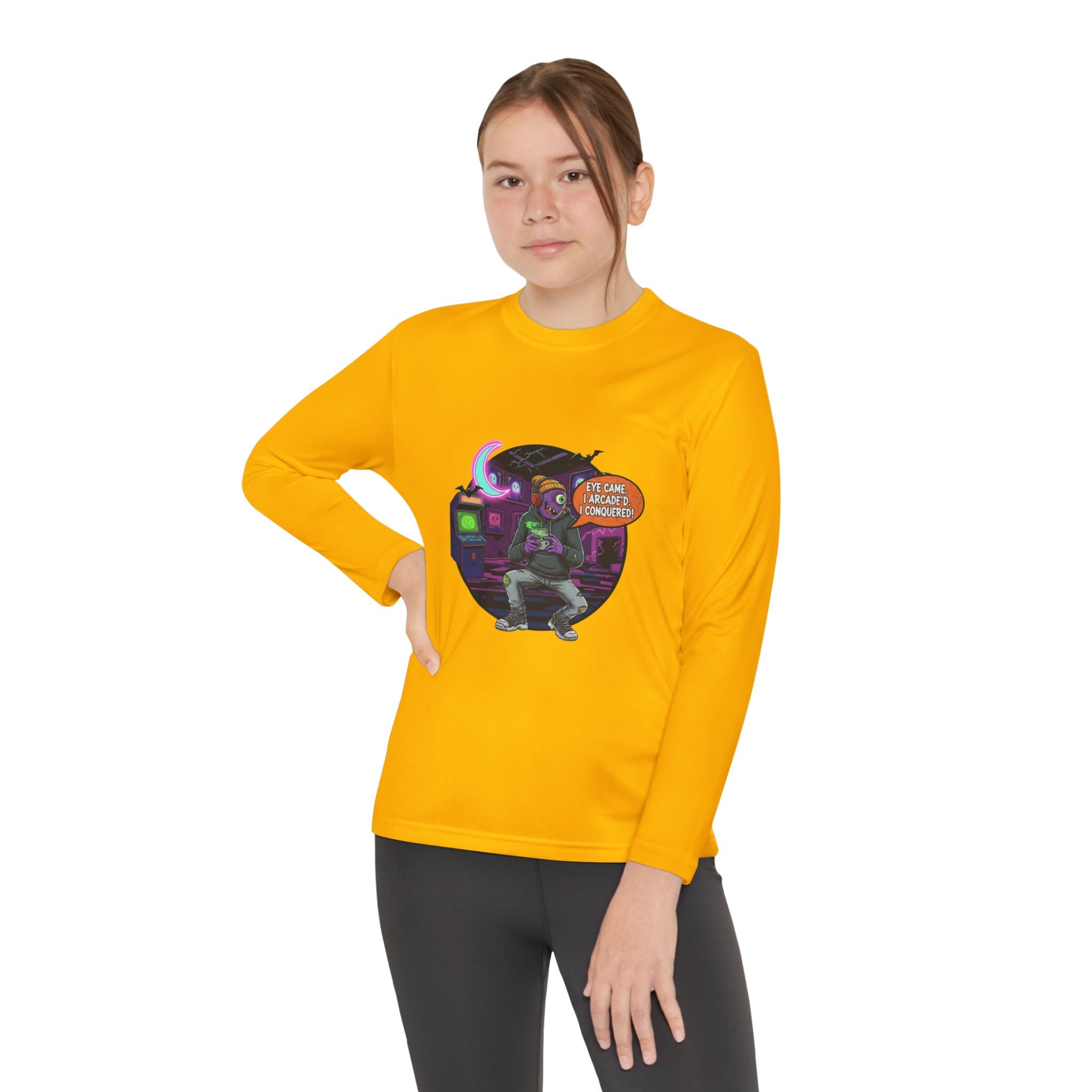Youth Gamer Long Sleeve Tee, Retro Gaming Gift, Unisex Shirt, Video Game Apparel, Cute Gamer Top, Everyday Casual Wear