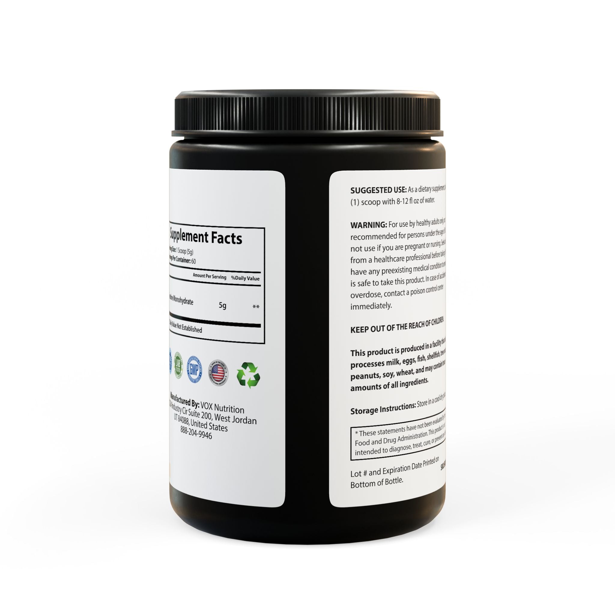 Base Camp Vital Creatine Monohydrate Supplement (300g, 10.58oz)
