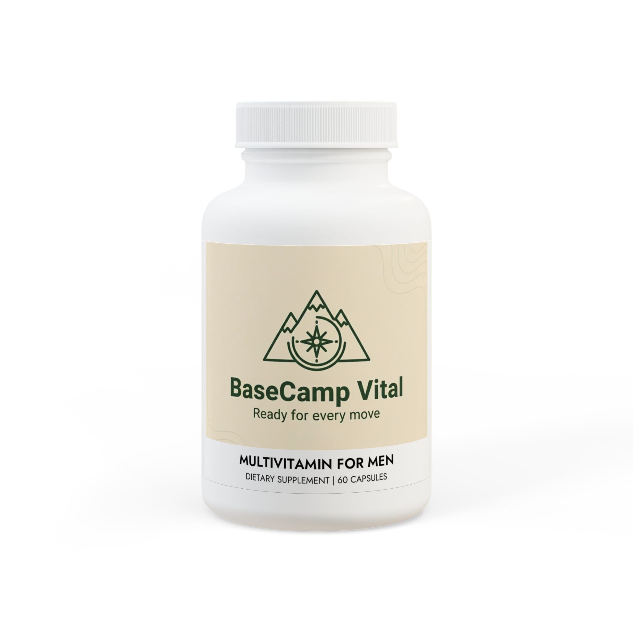 Base Camp Vital Multivitamin for Men Supplement (60 Capsules)