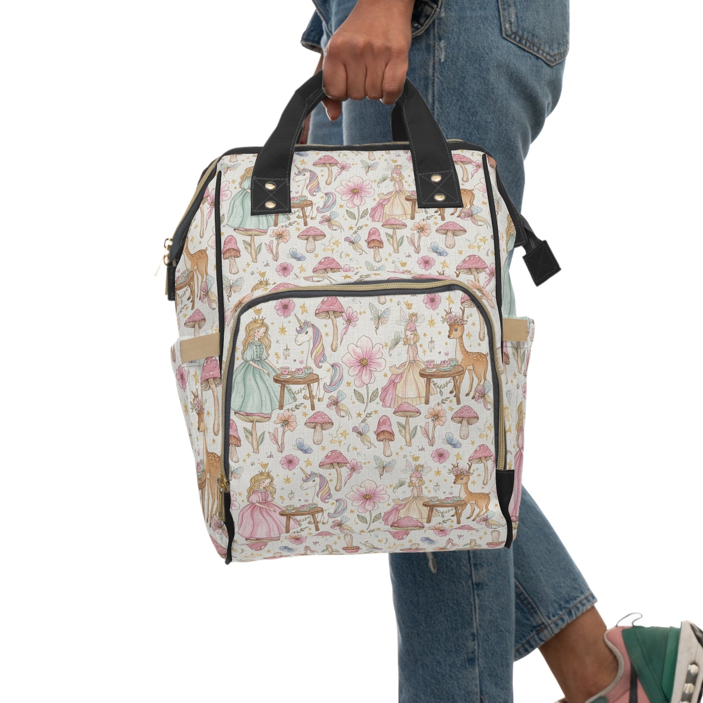 Boho - Unicorn Fairy Garden Diaper Backpack — Multifunctional Baby Changing Bag