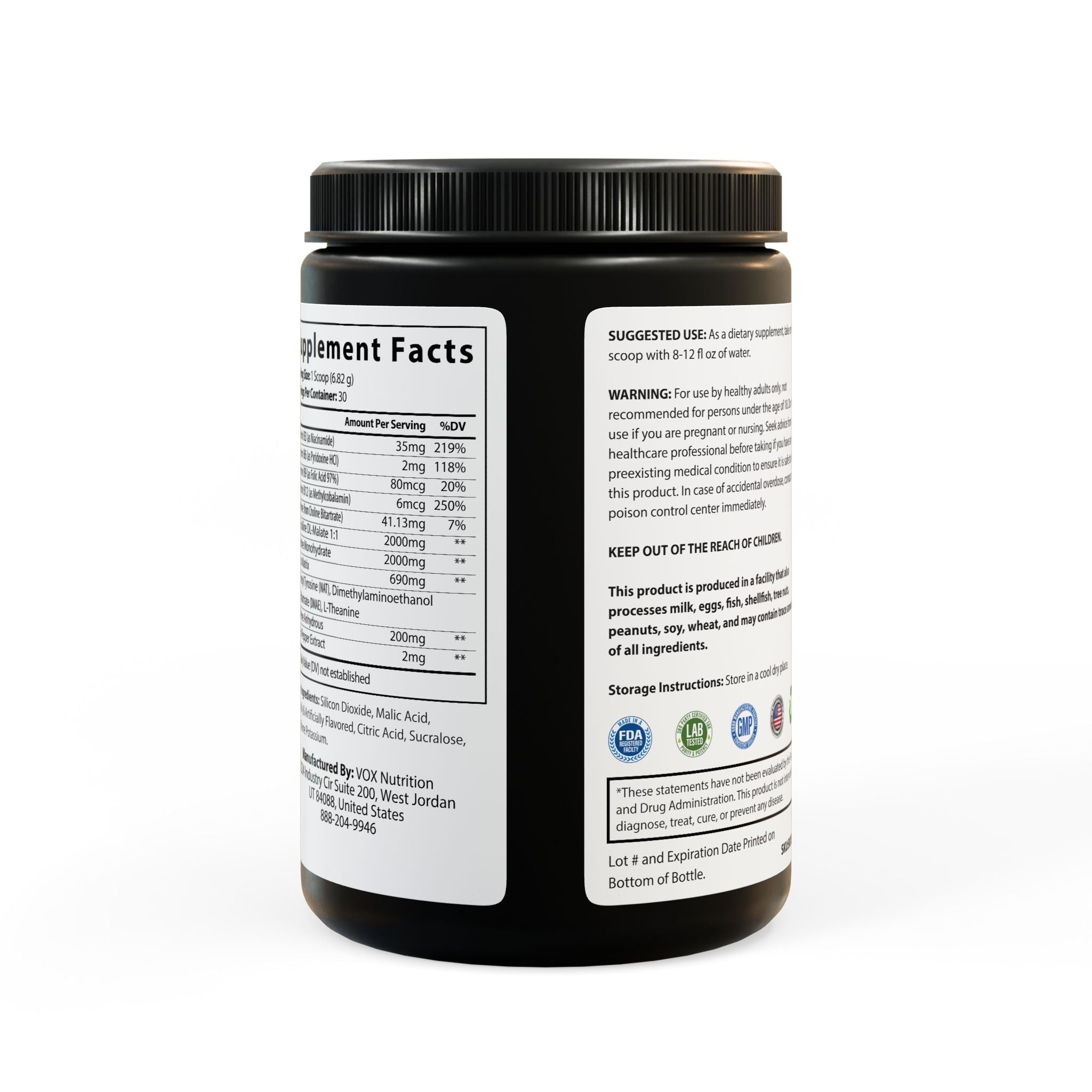 Base Camp Vital Pre-Workout Supplement, Fruit Punch (204g, 7.1oz)