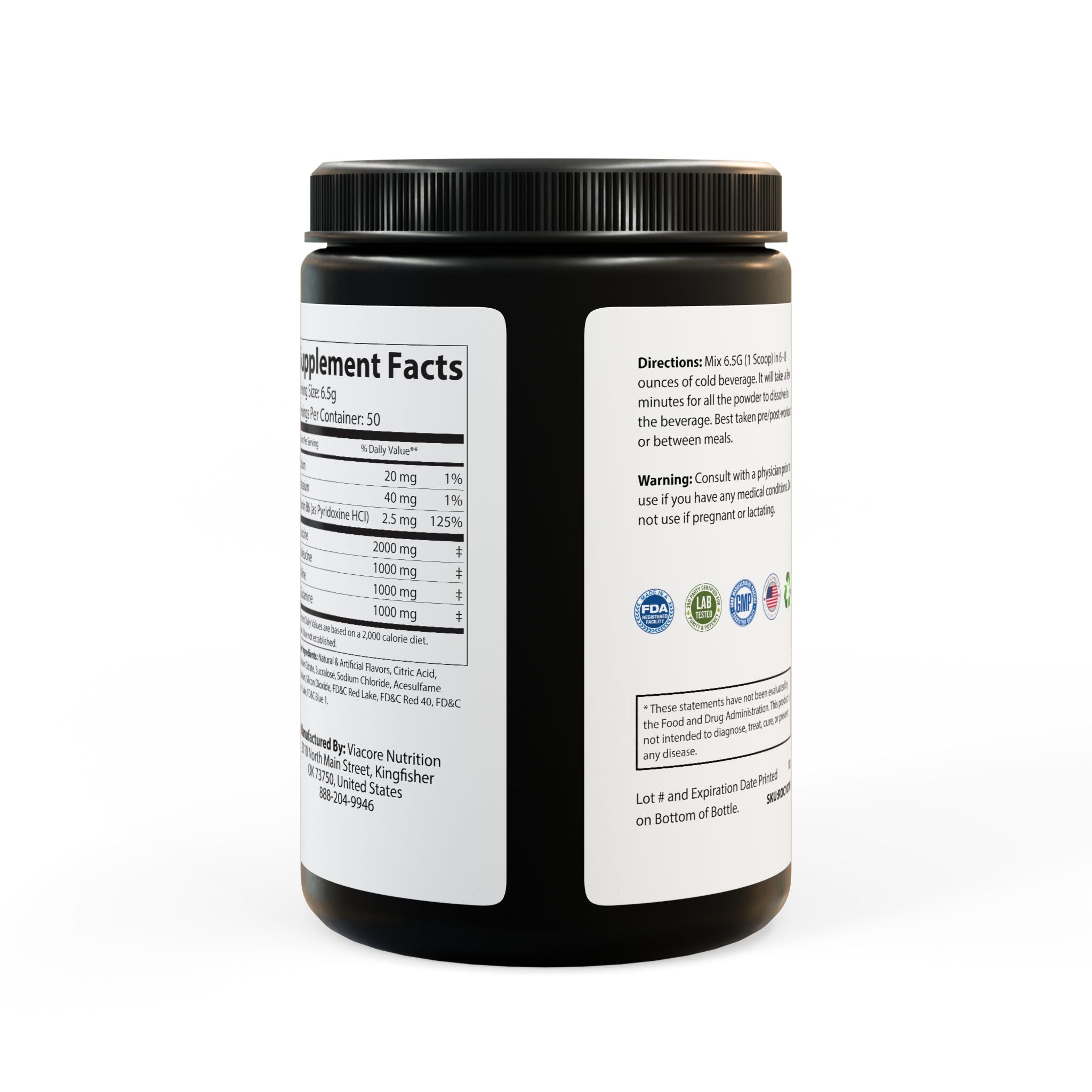 Base Camp Vital BCAA Supplement, Grape (325g, 11.46oz, 50 servings)