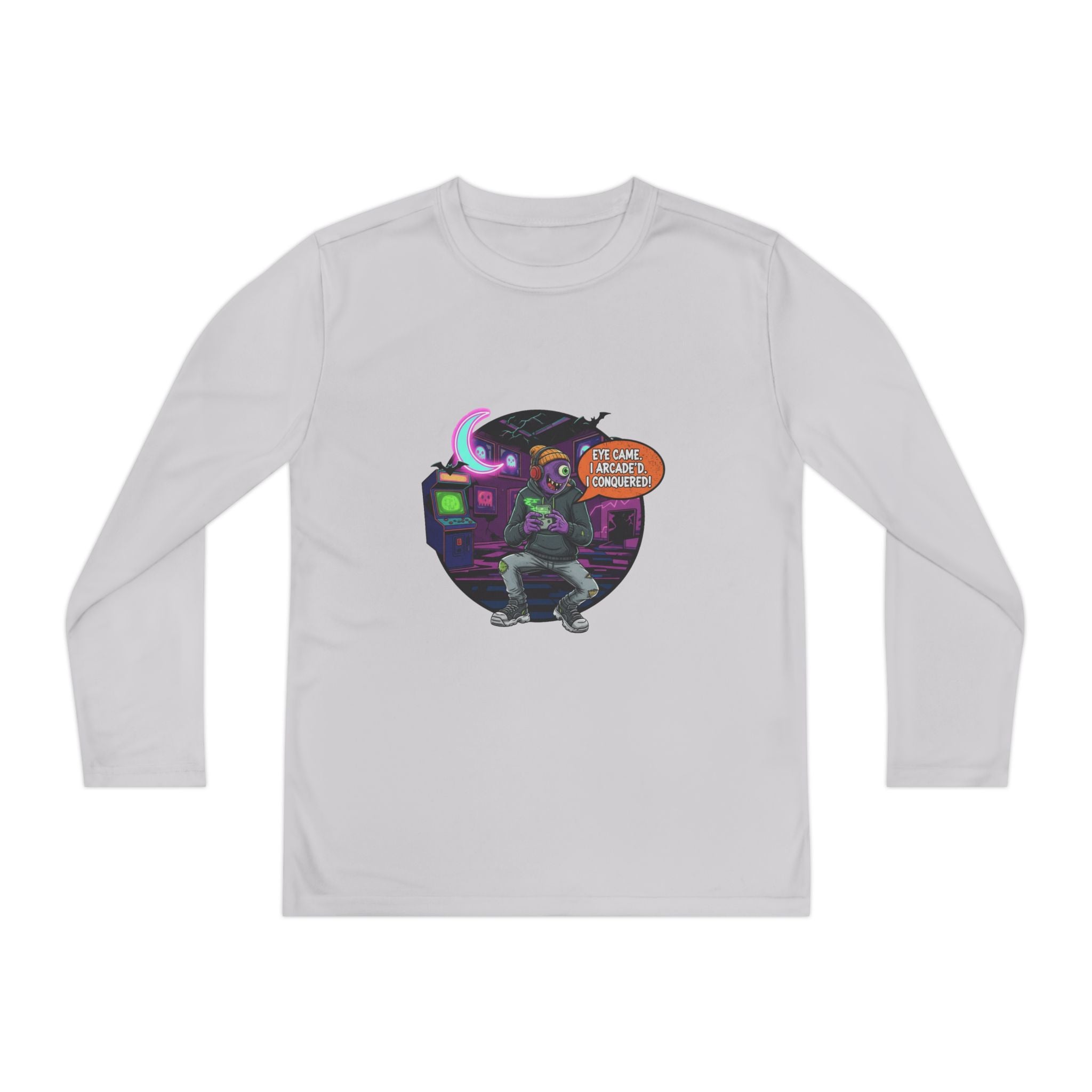 Youth Gamer Long Sleeve Tee, Retro Gaming Gift, Unisex Shirt, Video Game Apparel, Cute Gamer Top, Everyday Casual Wear