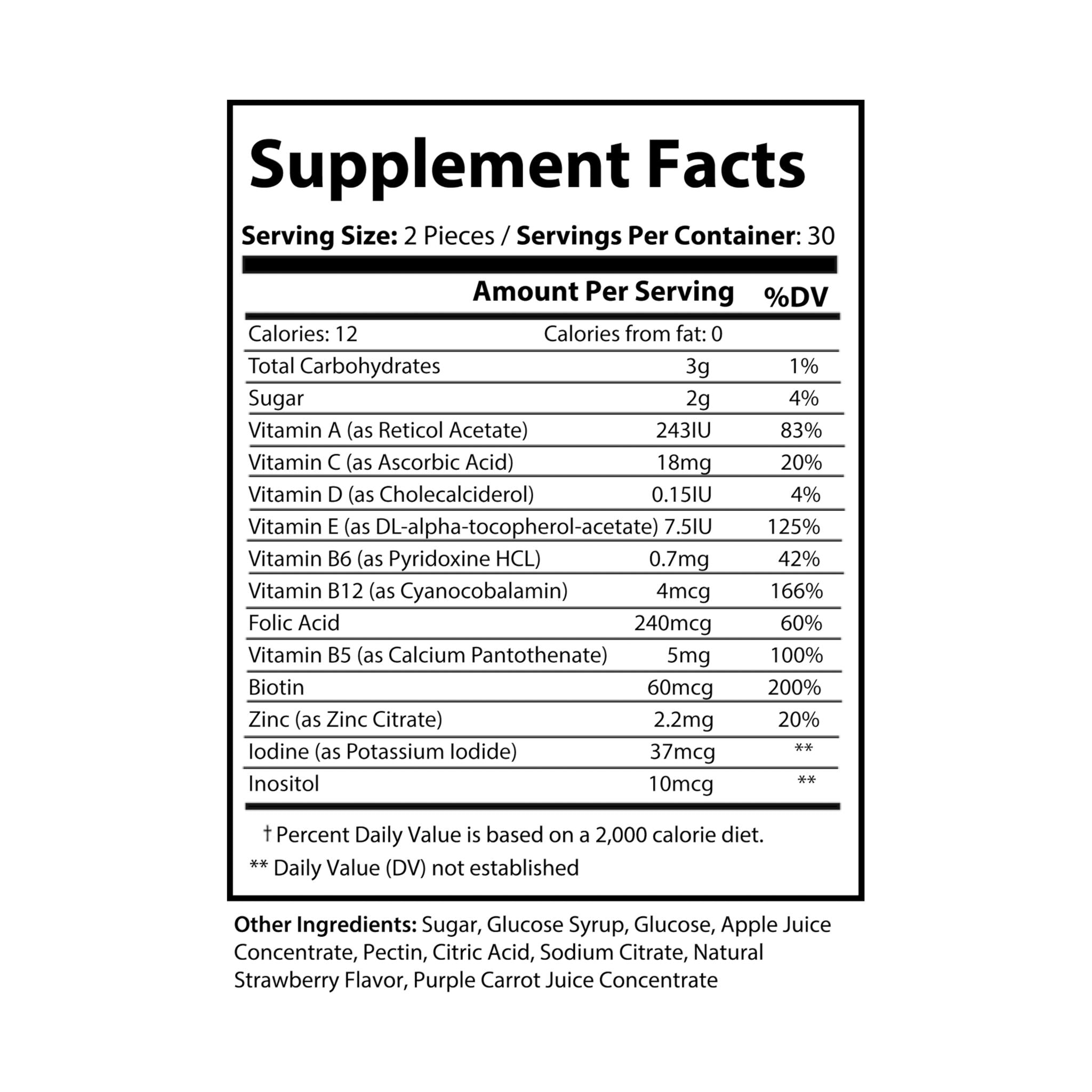 Base Camp Bloom Multivitamin Gummies for Adults (60 Gummies)