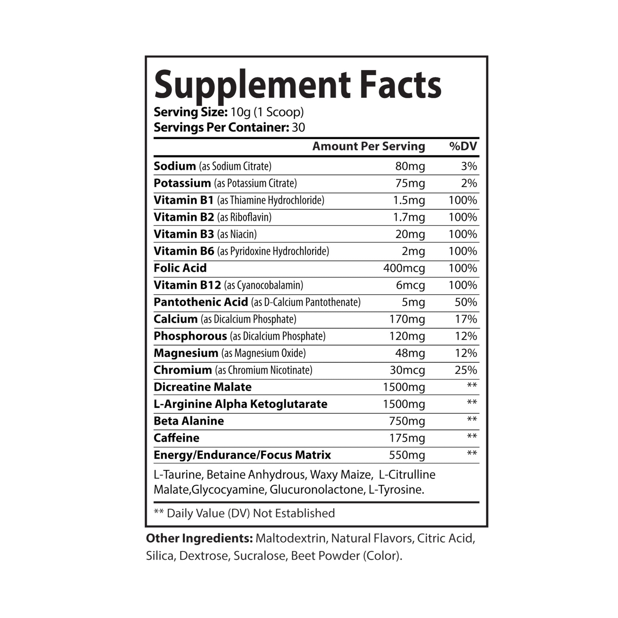 Base Camp Bloom Pre-Workout Supplement, Watermelon (300g, 10.58oz)