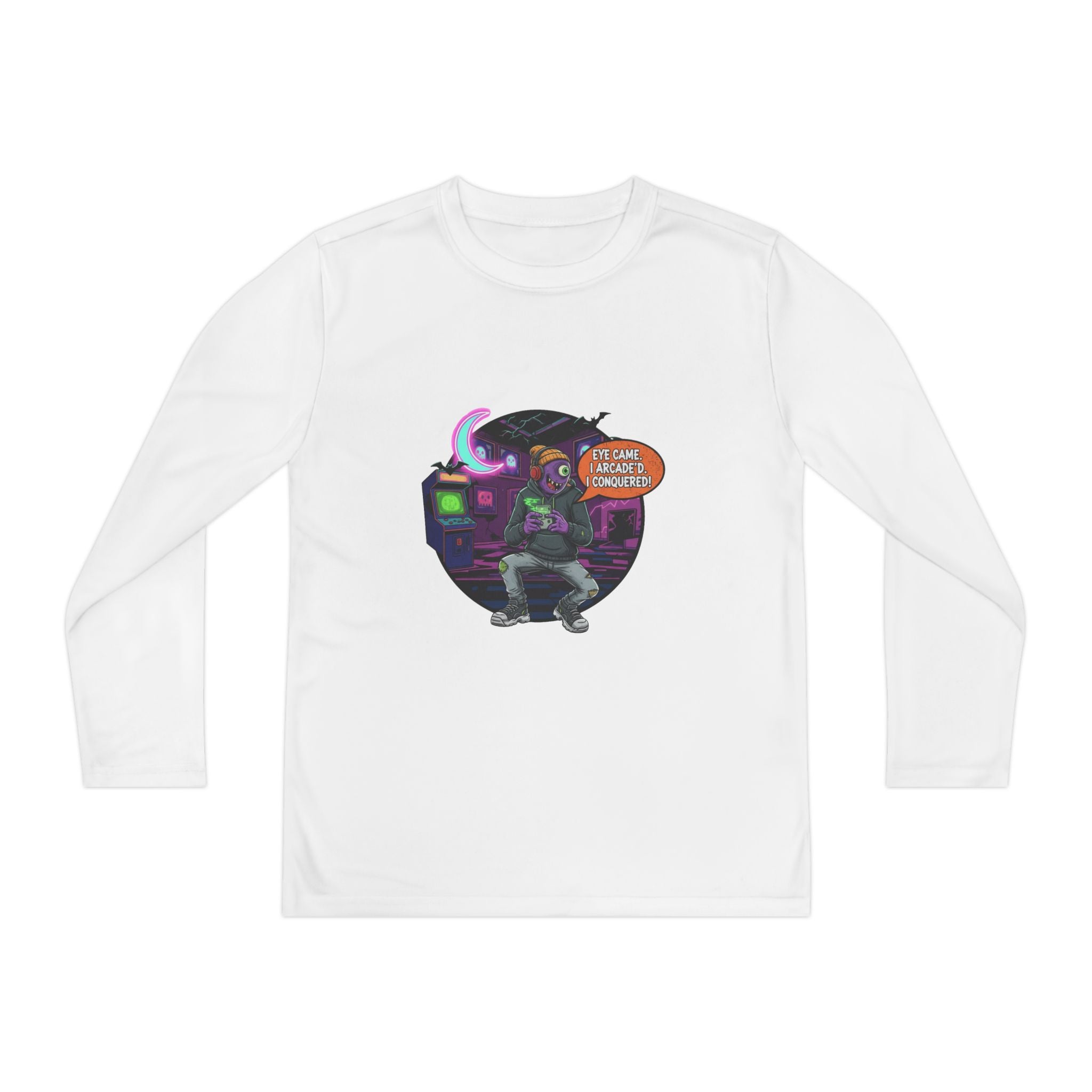 Youth Gamer Long Sleeve Tee, Retro Gaming Gift, Unisex Shirt, Video Game Apparel, Cute Gamer Top, Everyday Casual Wear