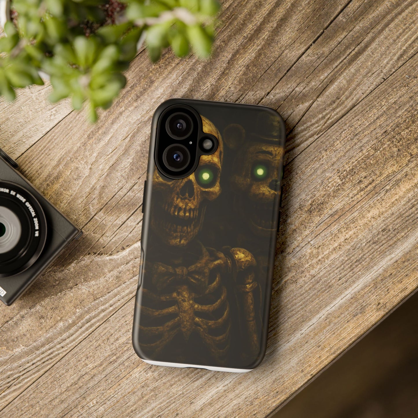 Skull Phone Case - Tough Cases, Halloween Gift, Unique Phone Accessory, Quirky Tech Cover, Halloween Decor, Dark Aesthetic