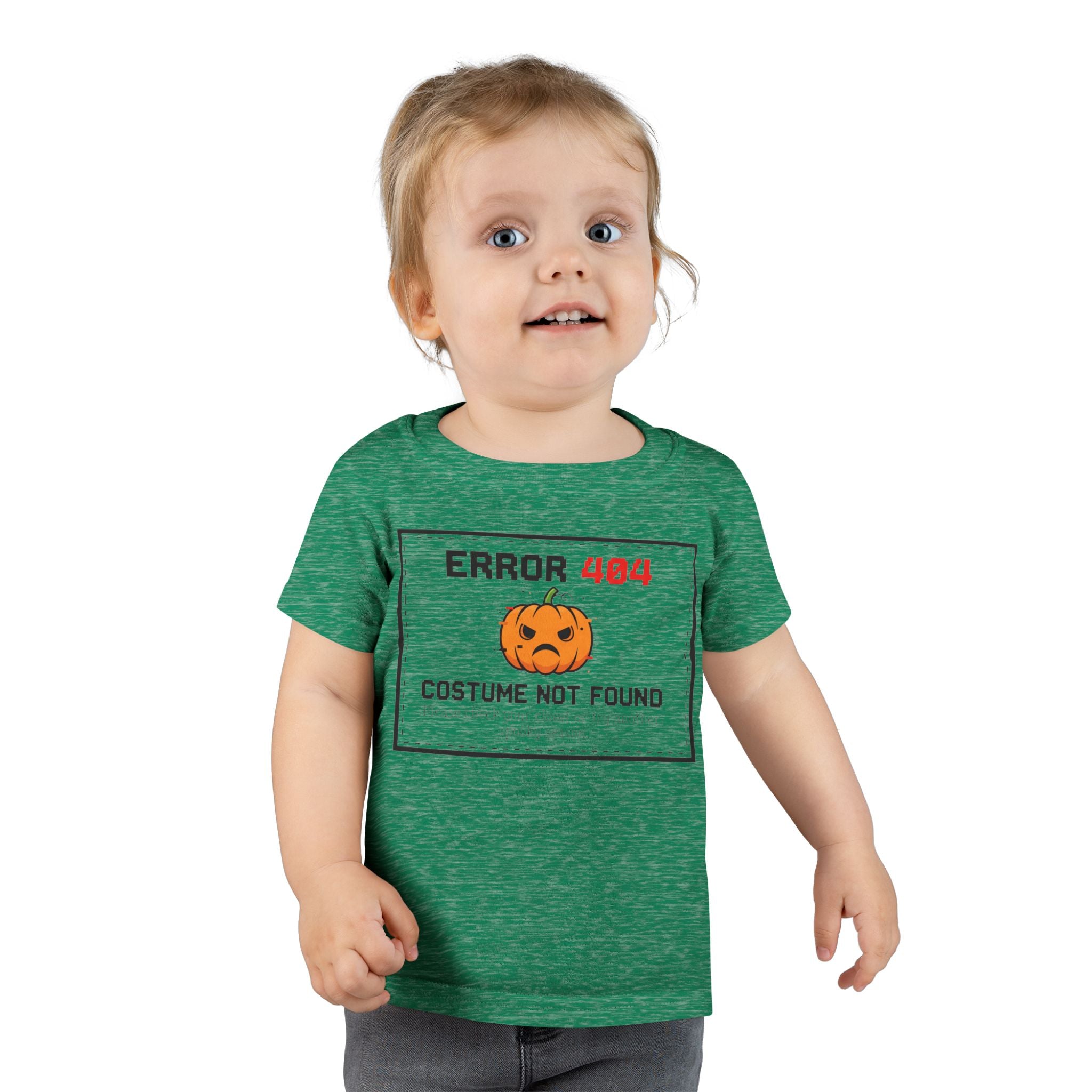 Toddler Halloween T-shirt, Error 404 Costume Not Found Design, Fun Kids Tee, Perfect for Fall Parties, Cute Gift for Toddlers