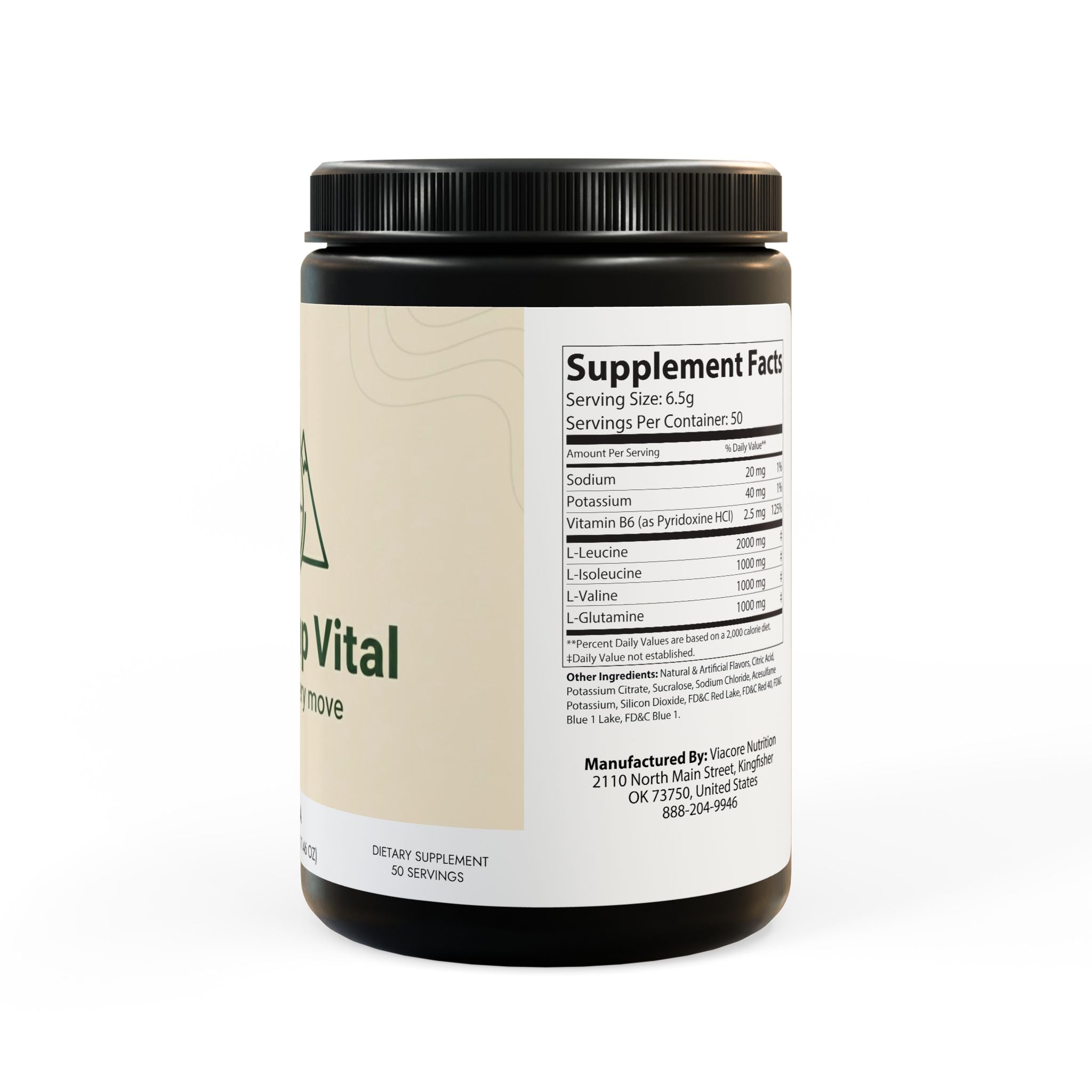 Base Camp Vital BCAA Supplement, Grape (325g, 11.46oz, 50 servings)