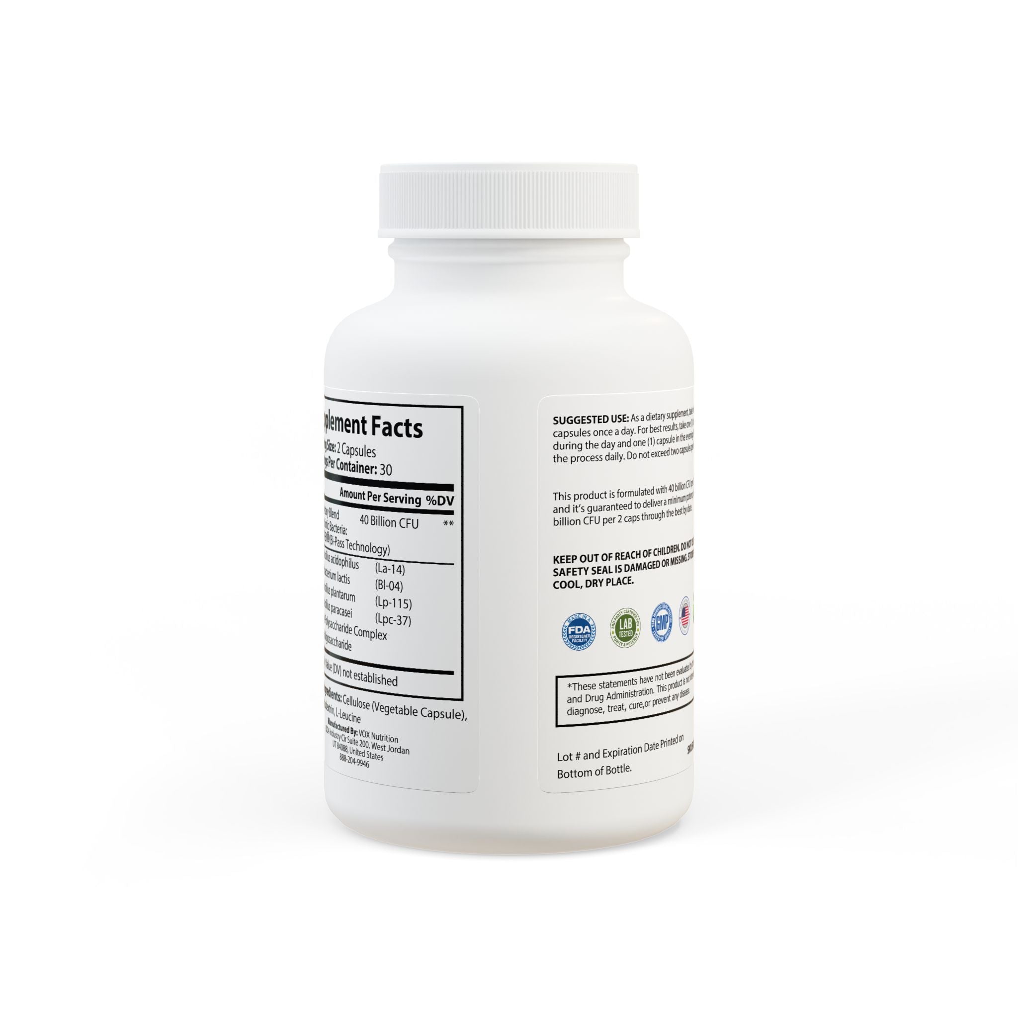 Base Camp Vital Probiotics Supplement (60 Capsules)