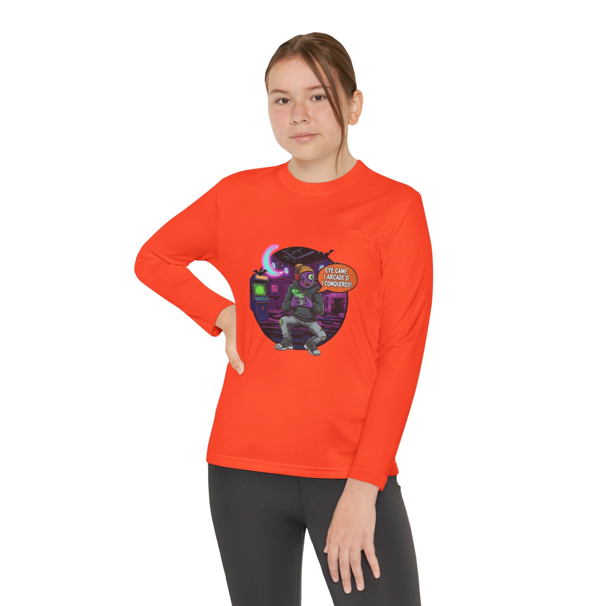 Youth Gamer Long Sleeve Tee, Retro Gaming Gift, Unisex Shirt, Video Game Apparel, Cute Gamer Top, Everyday Casual Wear