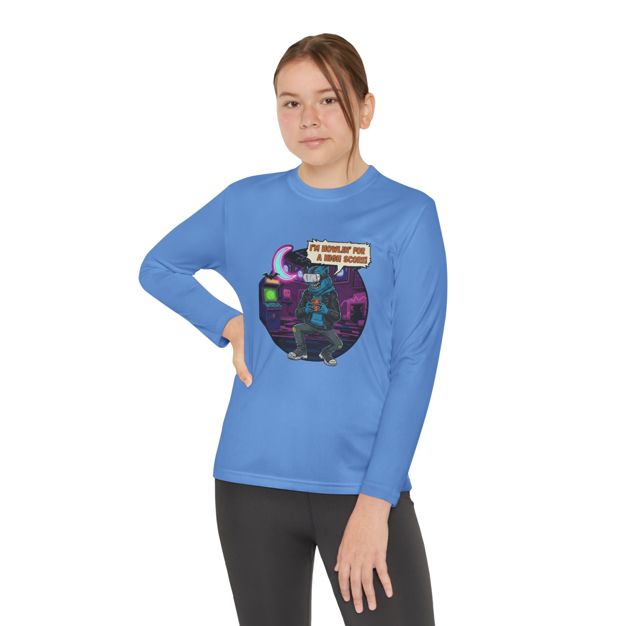 Youth Graphic Long Sleeve Tee - Cool Gamer Vibe, Perfect for Gaming Events, Birthdays, Holidays, Casual Wear, Gift Idea