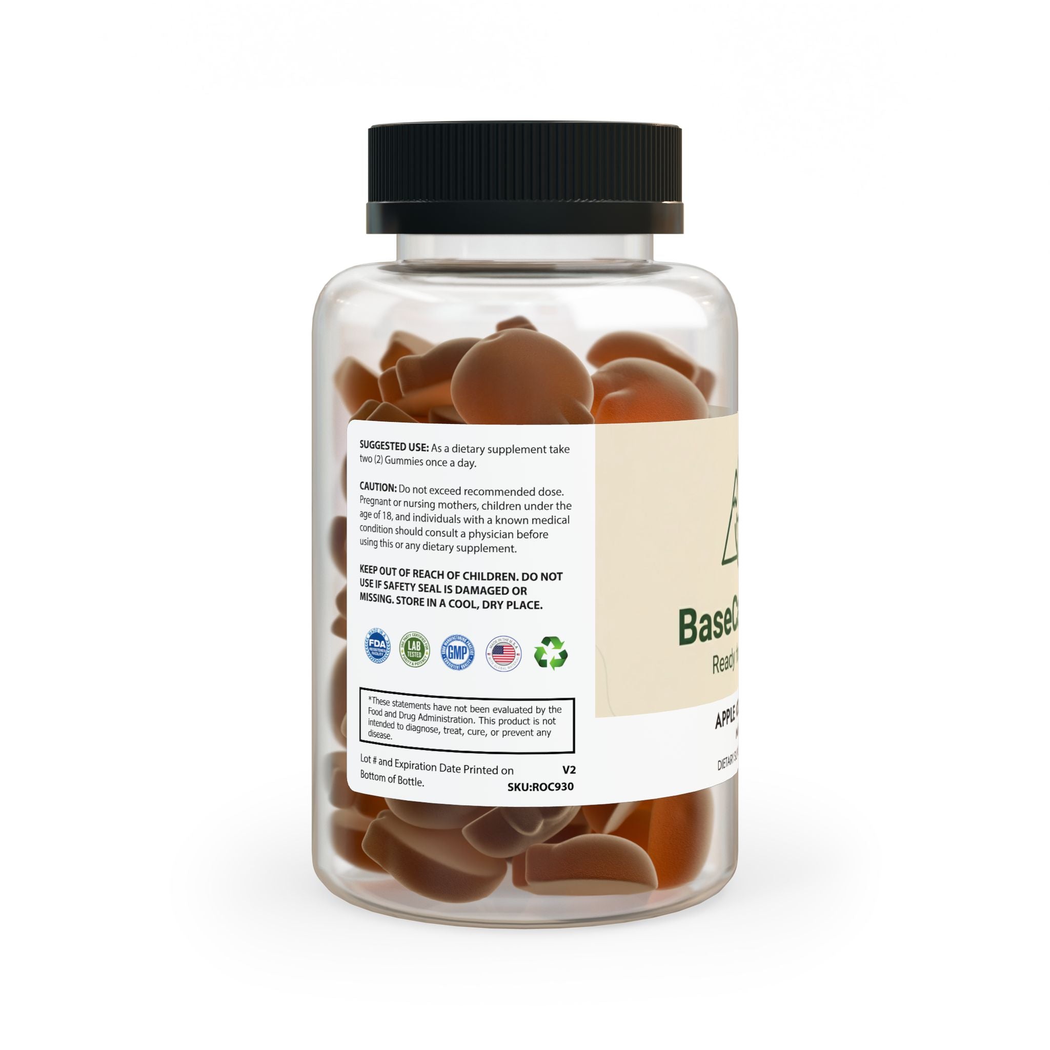 Base Camp Vital Apple Cider Vinegar Gummies (60 Gummies)
