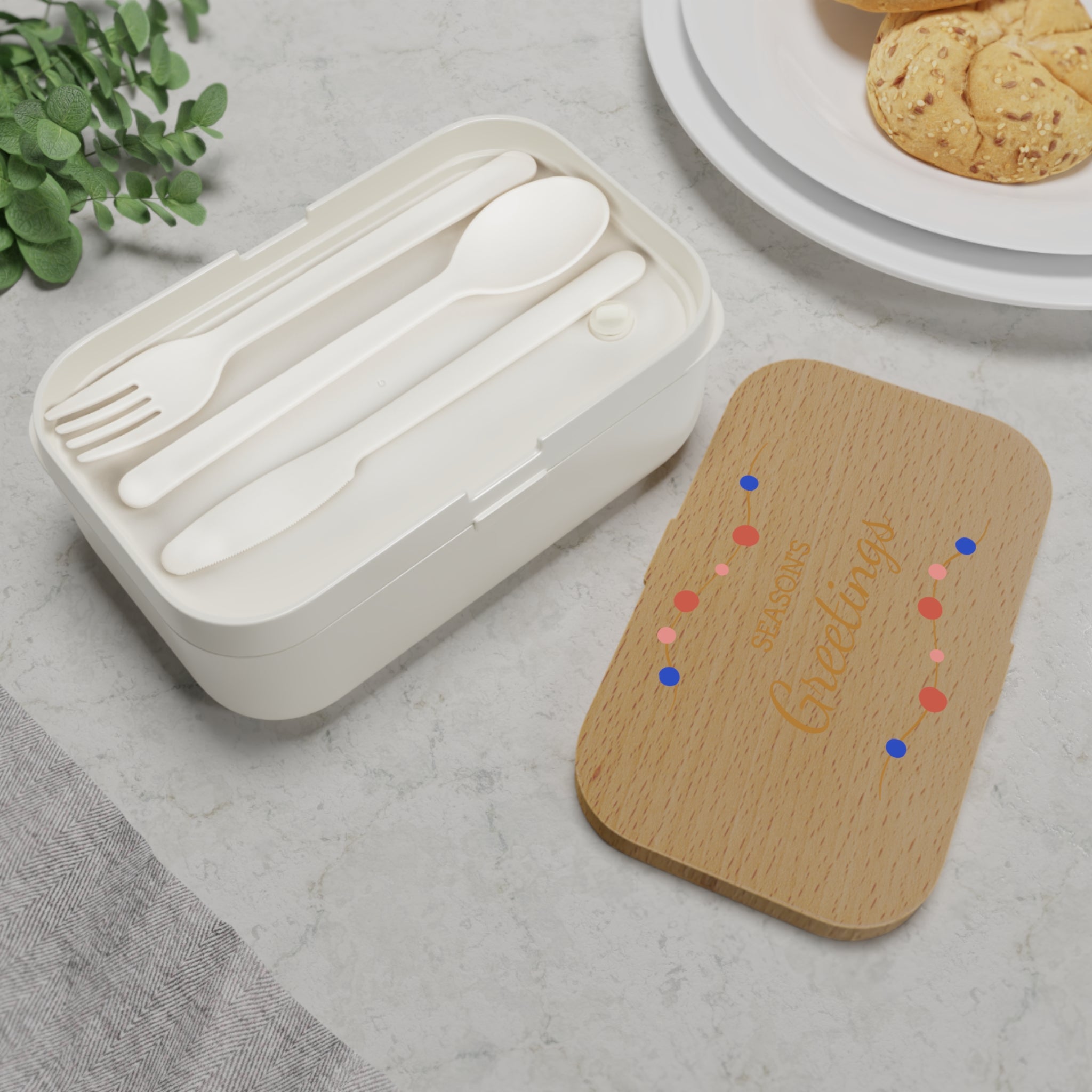 Season's Greetings Bento Lunch Box - Stylish Meal Prep Container