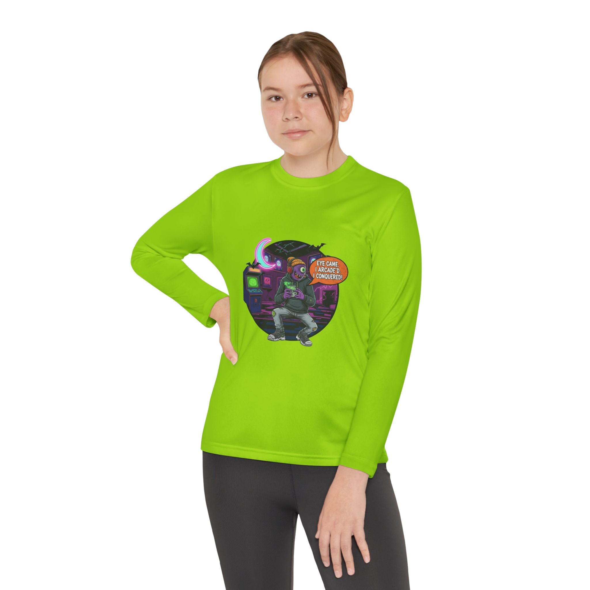 Youth Gamer Long Sleeve Tee, Retro Gaming Gift, Unisex Shirt, Video Game Apparel, Cute Gamer Top, Everyday Casual Wear