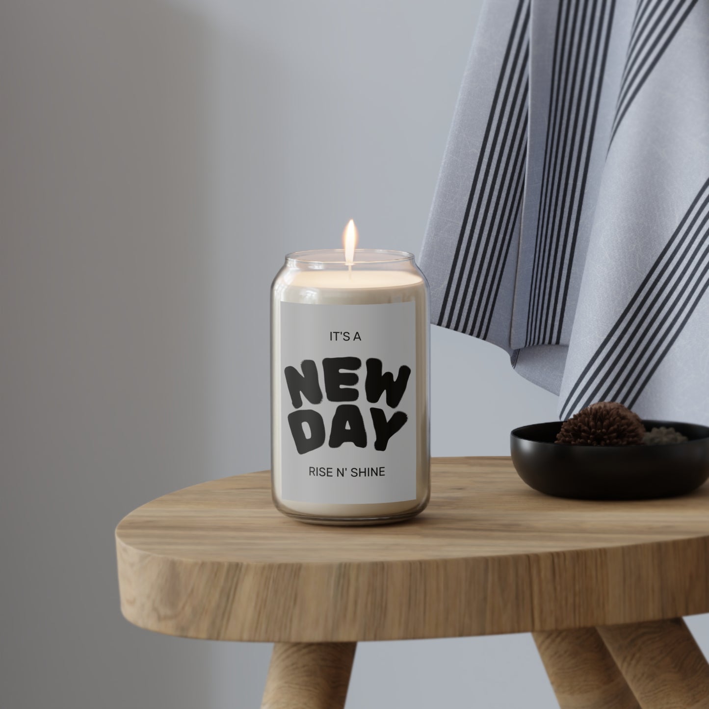 Scented Soy Candle — “It’s a New Day” Rise N’ Shine Aroma, variety, the giveback candle collection (13.75 oz)