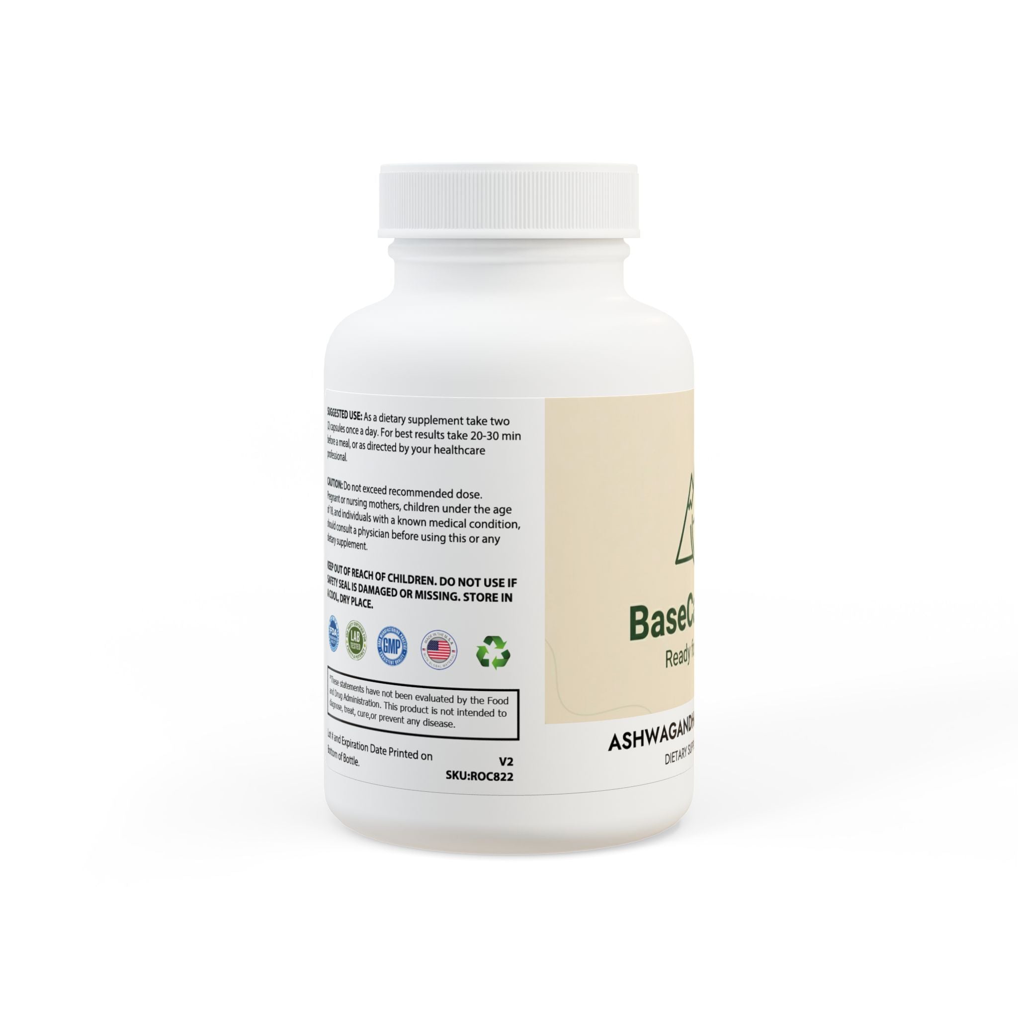 Base Camp Vital Ashwagandha and Black Pepper Supplement (60 capsules)