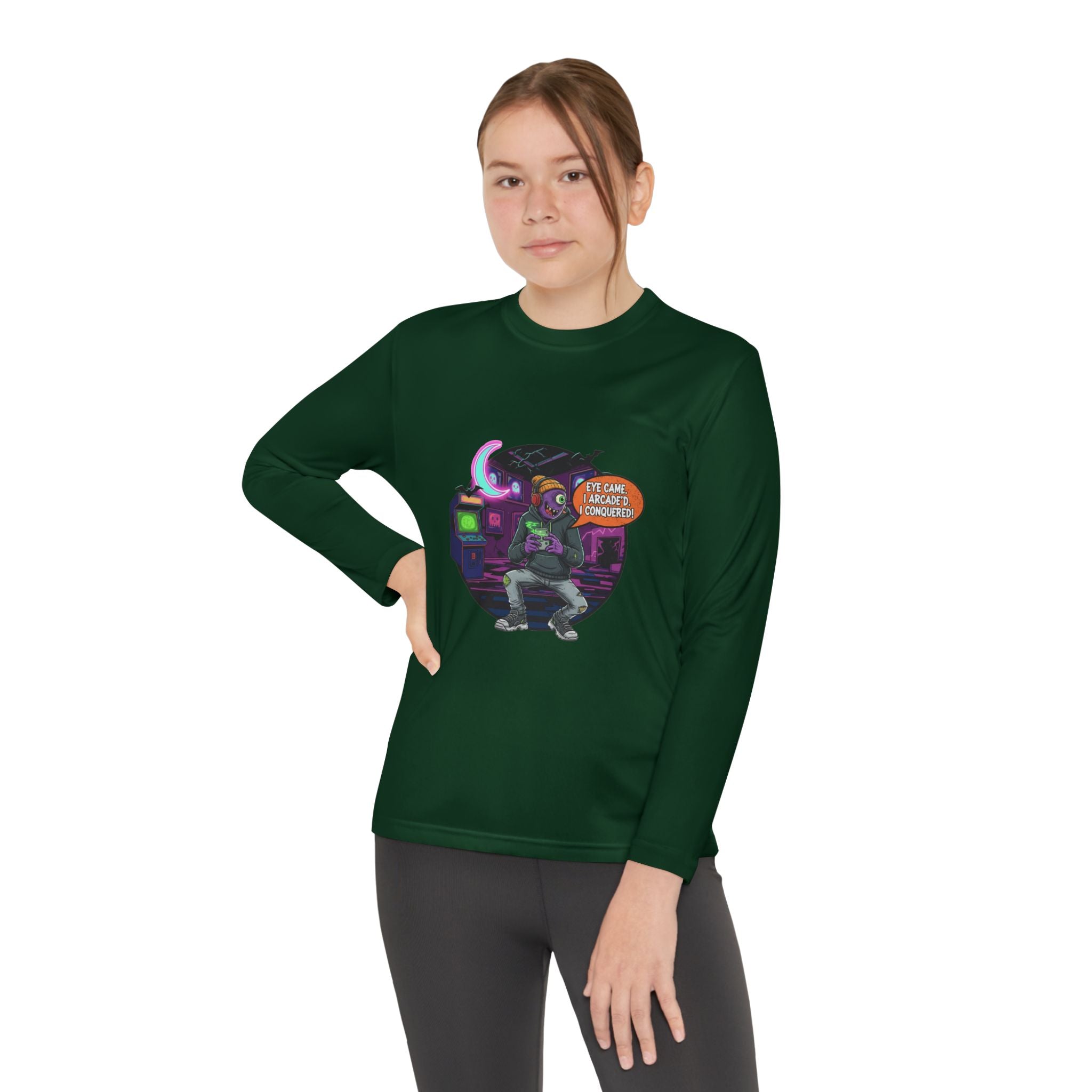 Youth Gamer Long Sleeve Tee, Retro Gaming Gift, Unisex Shirt, Video Game Apparel, Cute Gamer Top, Everyday Casual Wear