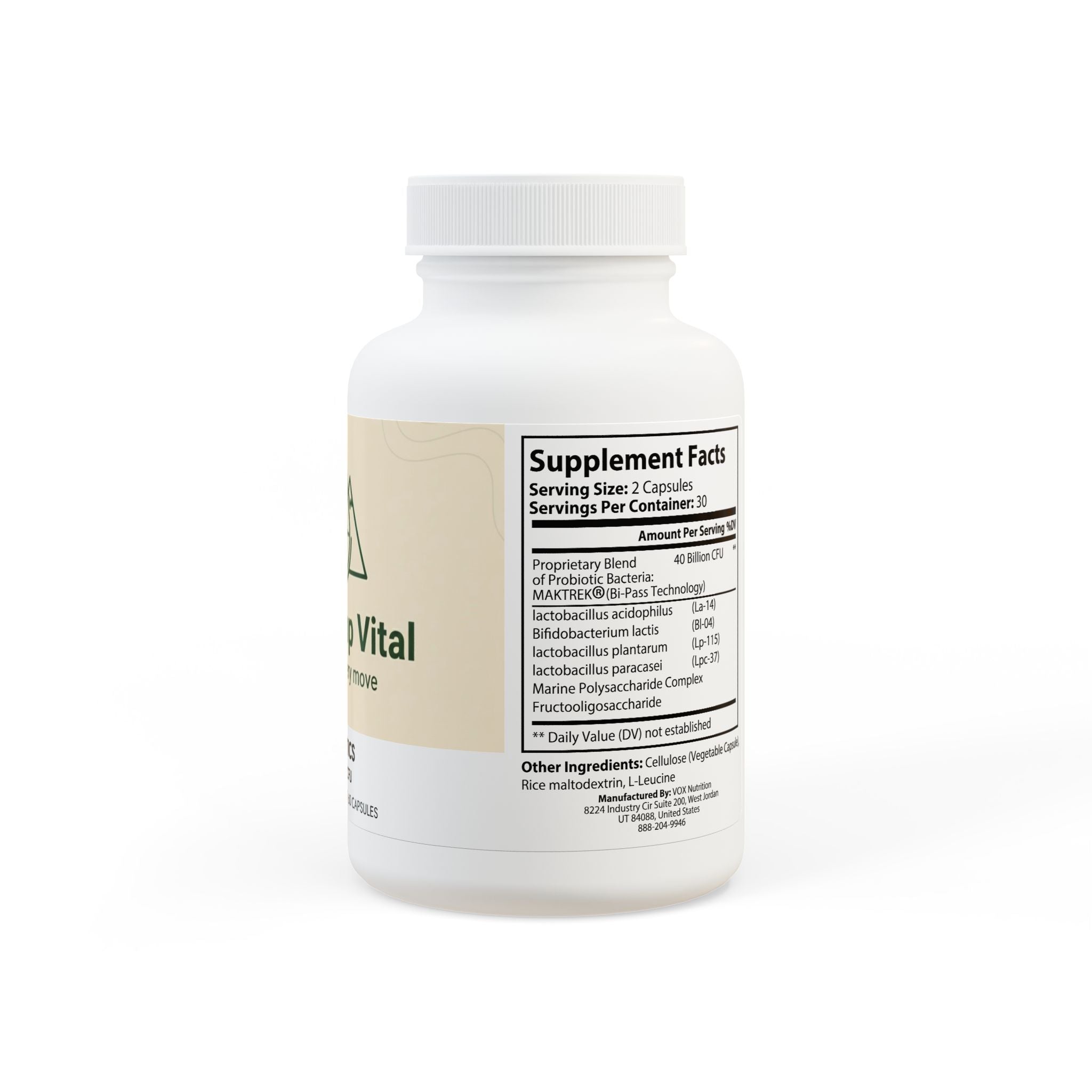 Base Camp Vital Probiotics Supplement (60 Capsules)