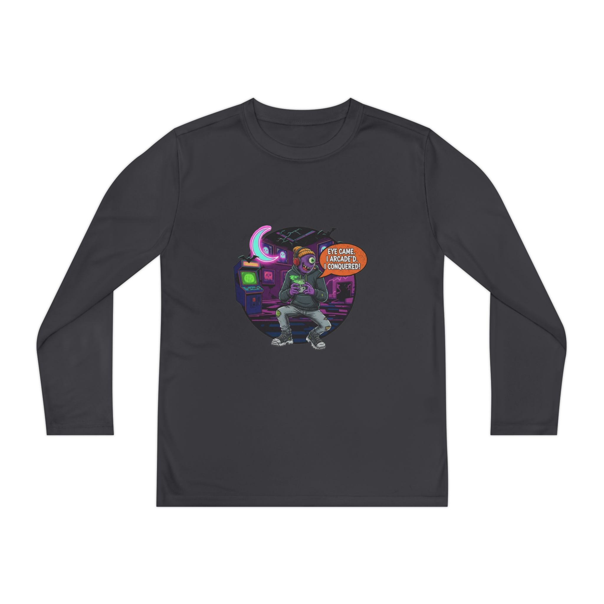 Youth Gamer Long Sleeve Tee, Retro Gaming Gift, Unisex Shirt, Video Game Apparel, Cute Gamer Top, Everyday Casual Wear