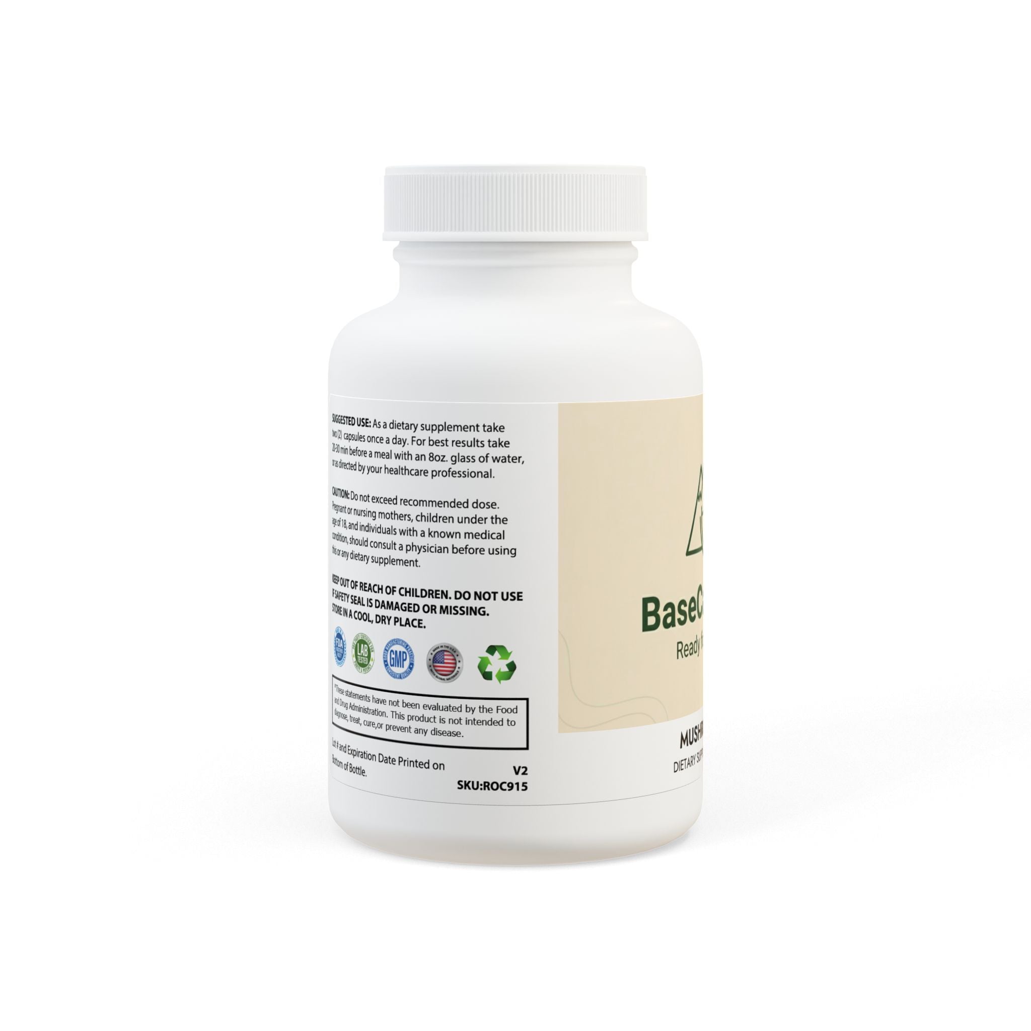 Base Camp Vital Mushroom Blend Supplement (60 Capsules)