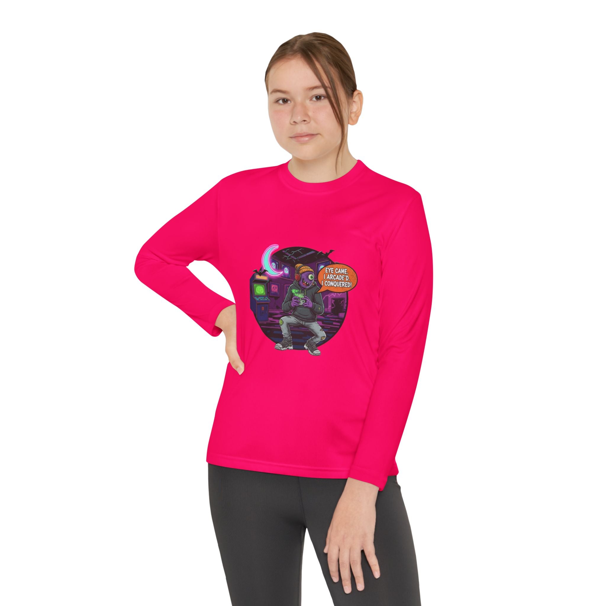 Youth Gamer Long Sleeve Tee, Retro Gaming Gift, Unisex Shirt, Video Game Apparel, Cute Gamer Top, Everyday Casual Wear
