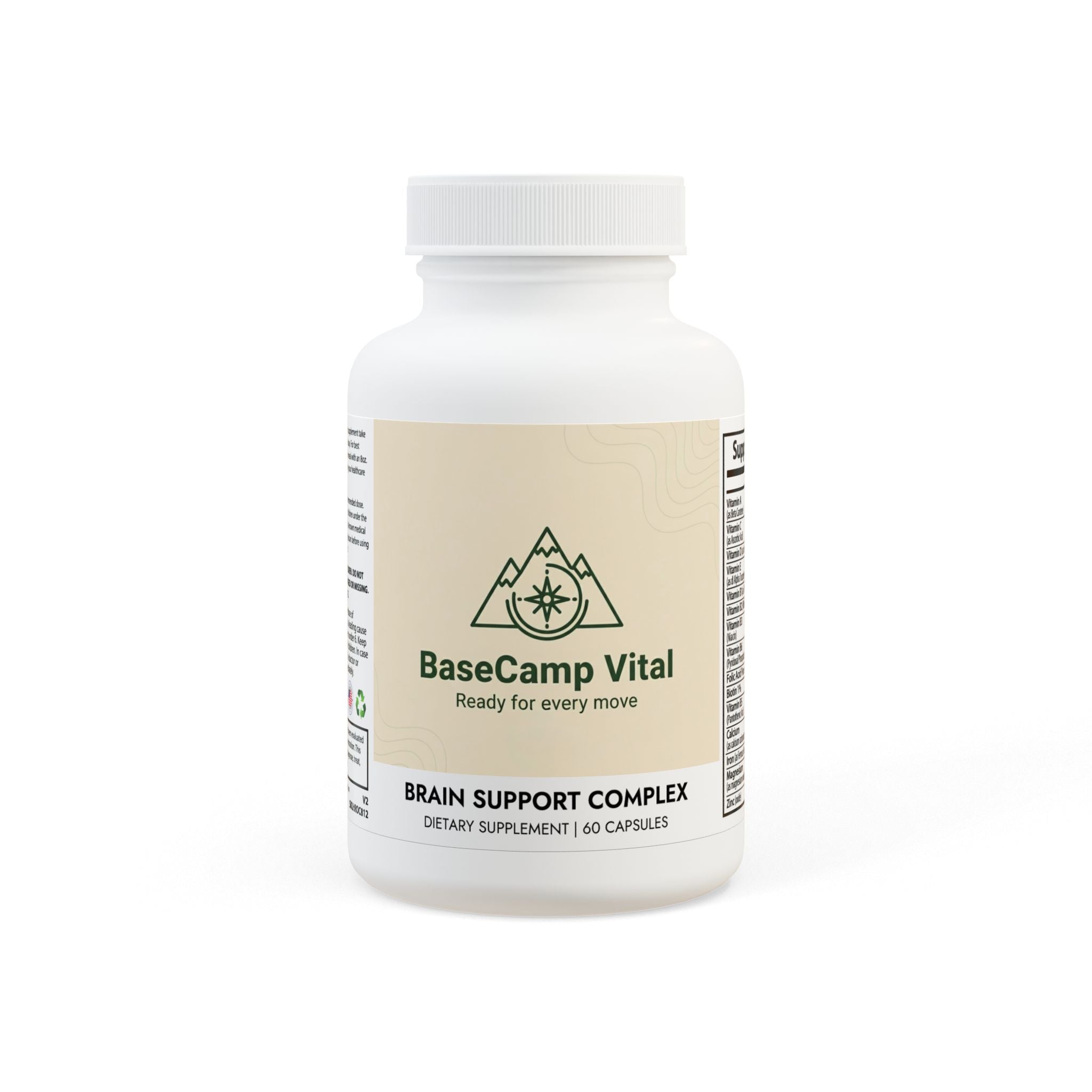 Base Camp Vital Brain Support Complex Supplement (60 Capsules)