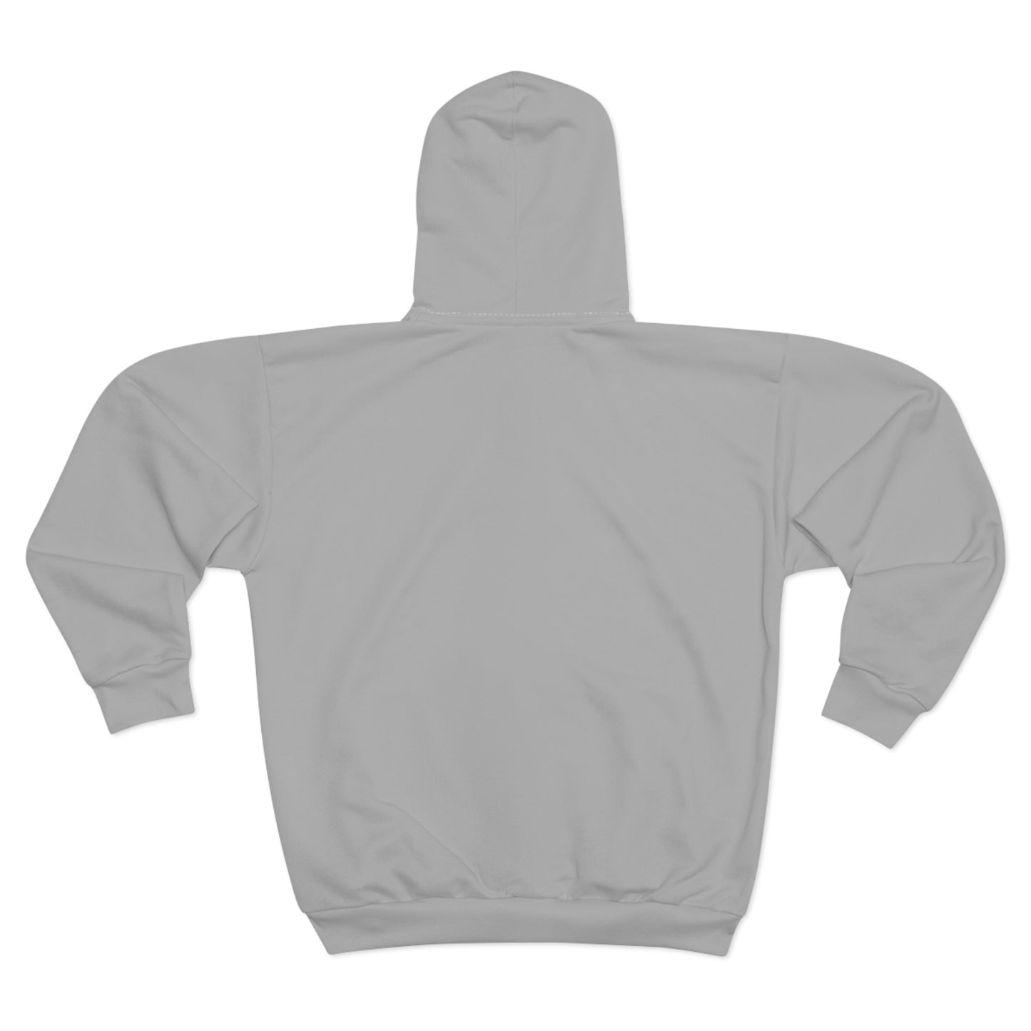 Women’s Cozy light gray Zip Hoodie - All-Over Print Design for Everyday Comfort