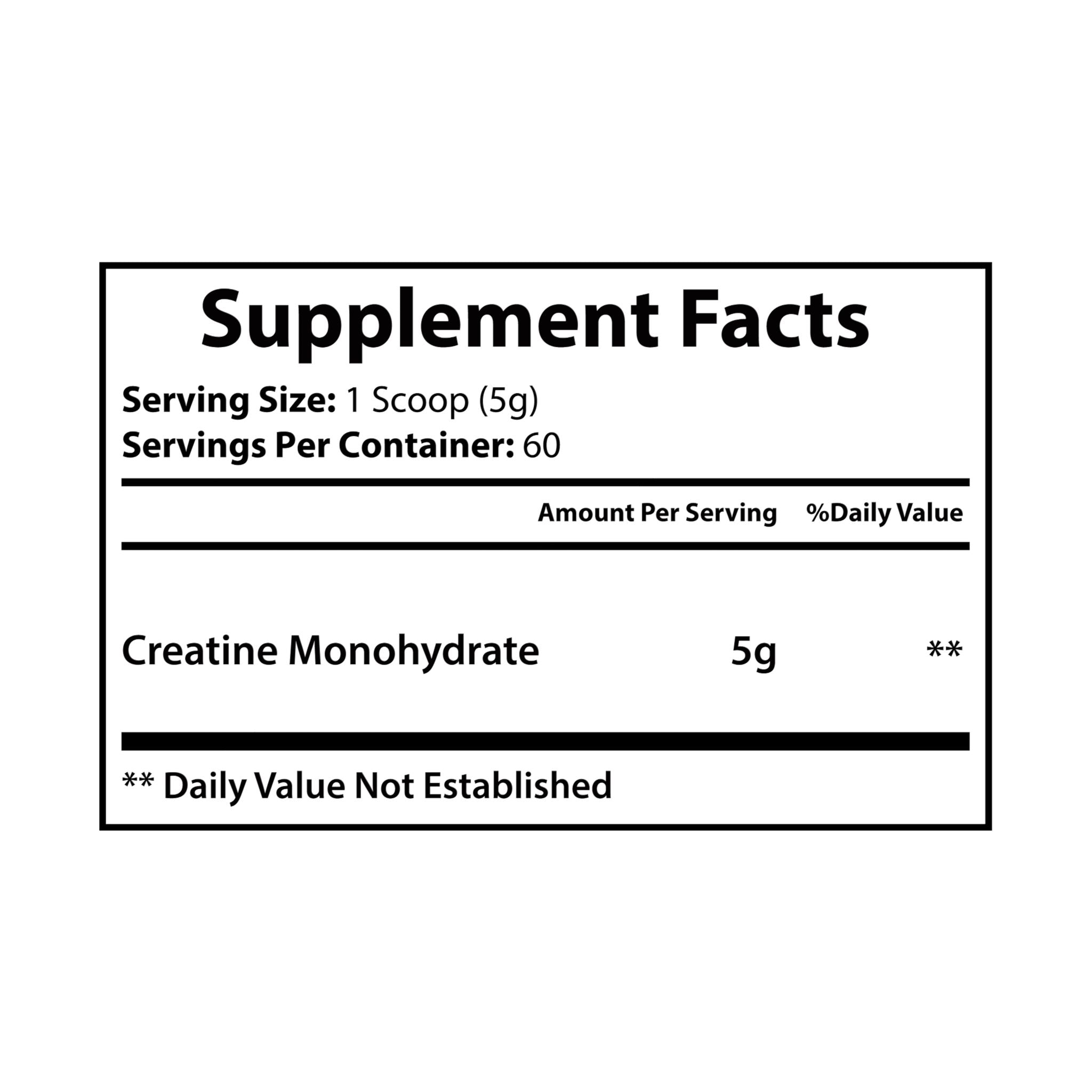 Base Camp Vital Creatine Monohydrate Supplement (300g, 10.58oz)