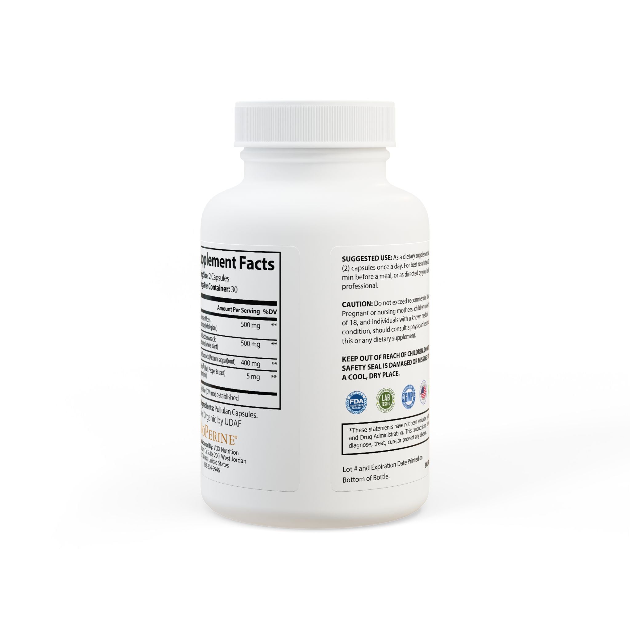 Base Camp Vital Sea Moss Supplement (60 Capsules)
