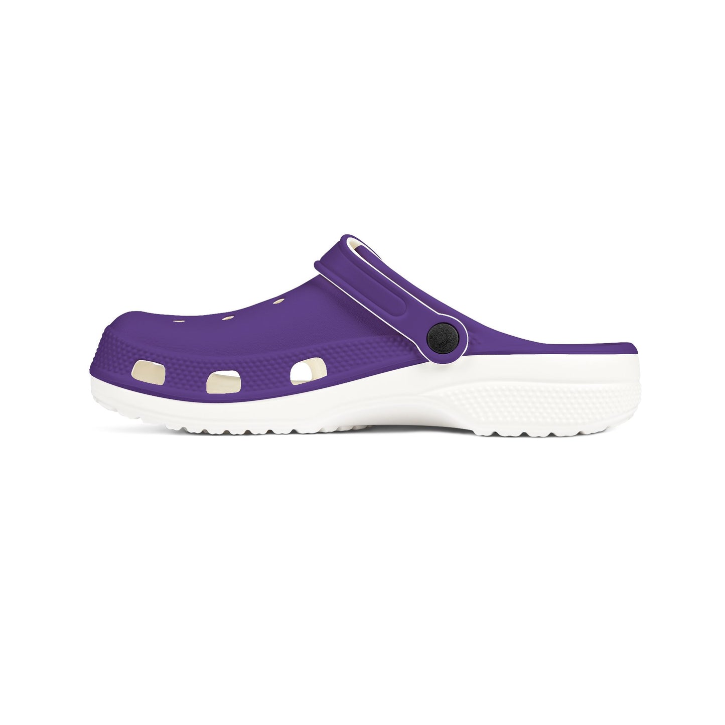 Purple EVA Foam Clogs — Lightweight Slip-On Garden & Beach Shoes