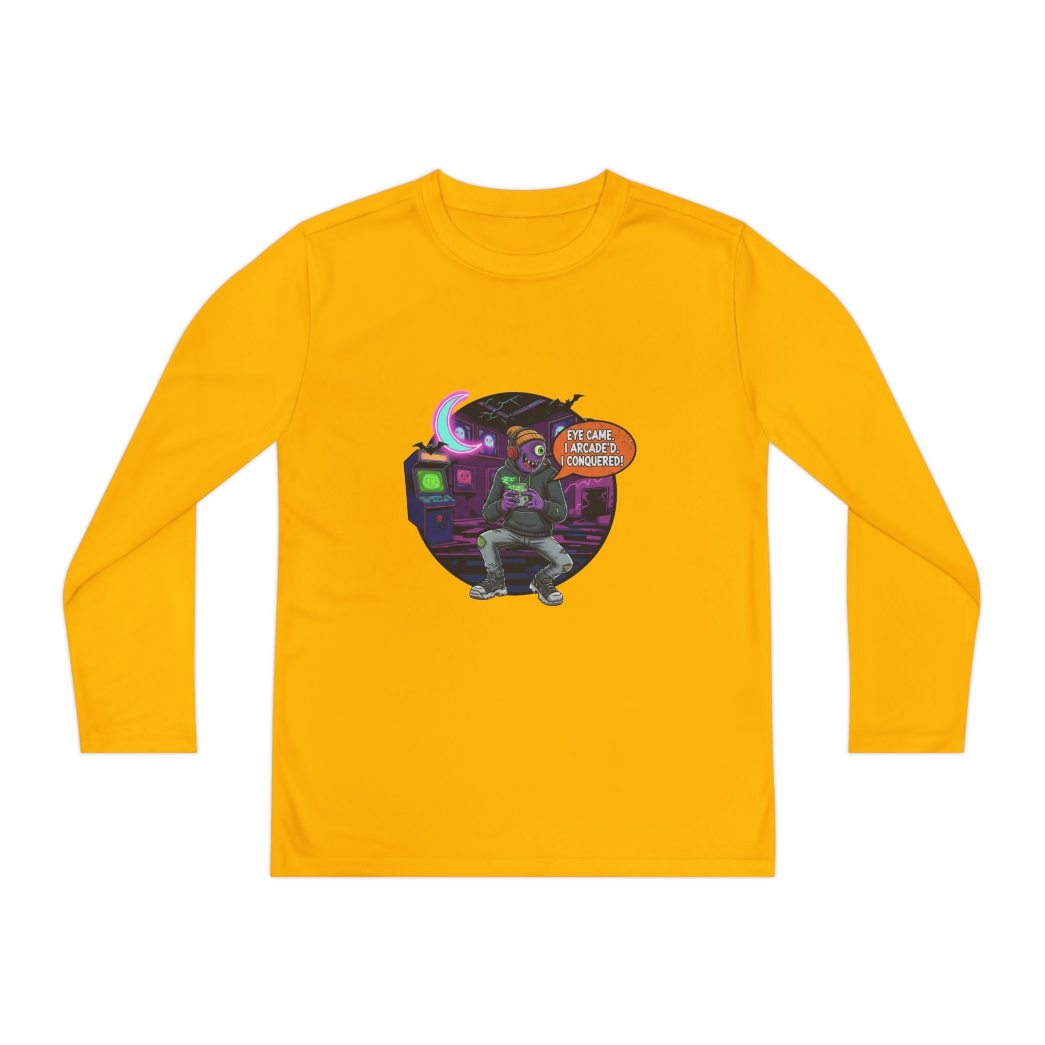 Youth Gamer Long Sleeve Tee, Retro Gaming Gift, Unisex Shirt, Video Game Apparel, Cute Gamer Top, Everyday Casual Wear