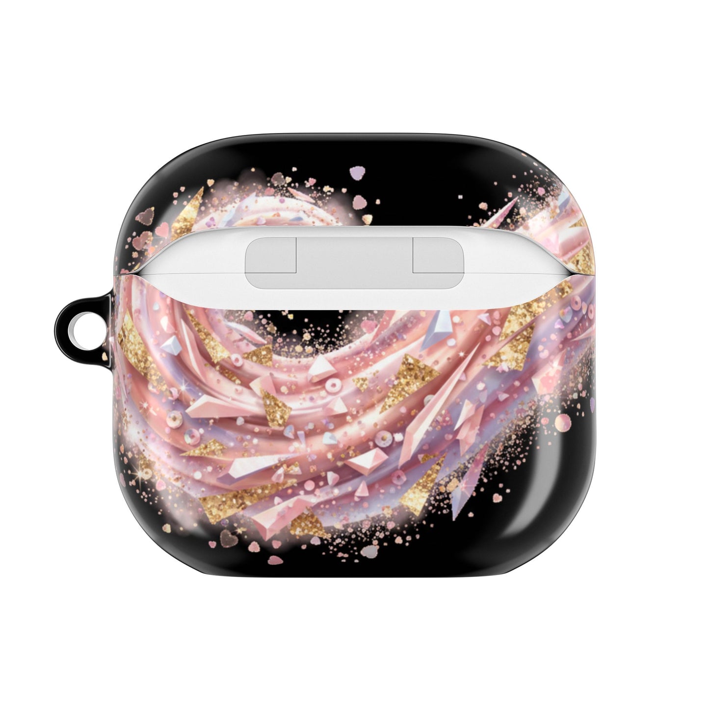 Swirl Galaxy AirPod Case — Pink Glitter Wave Protective Cover ( free shipping )