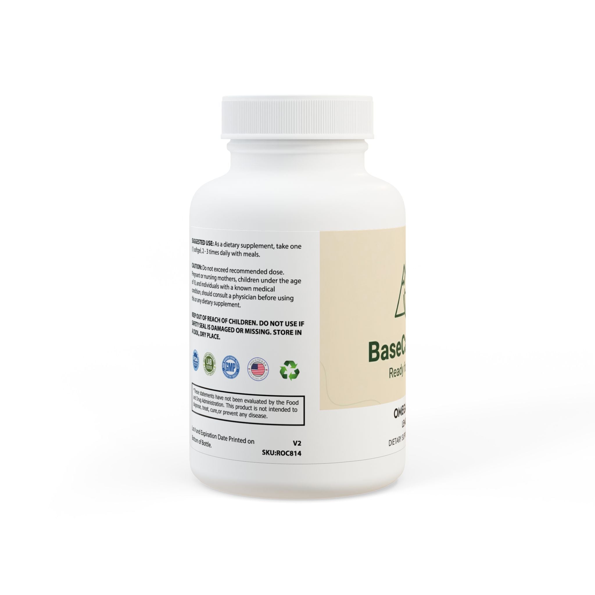 Base Camp Vital Omega 3 Fish Oil Supplement (60 Softgels)