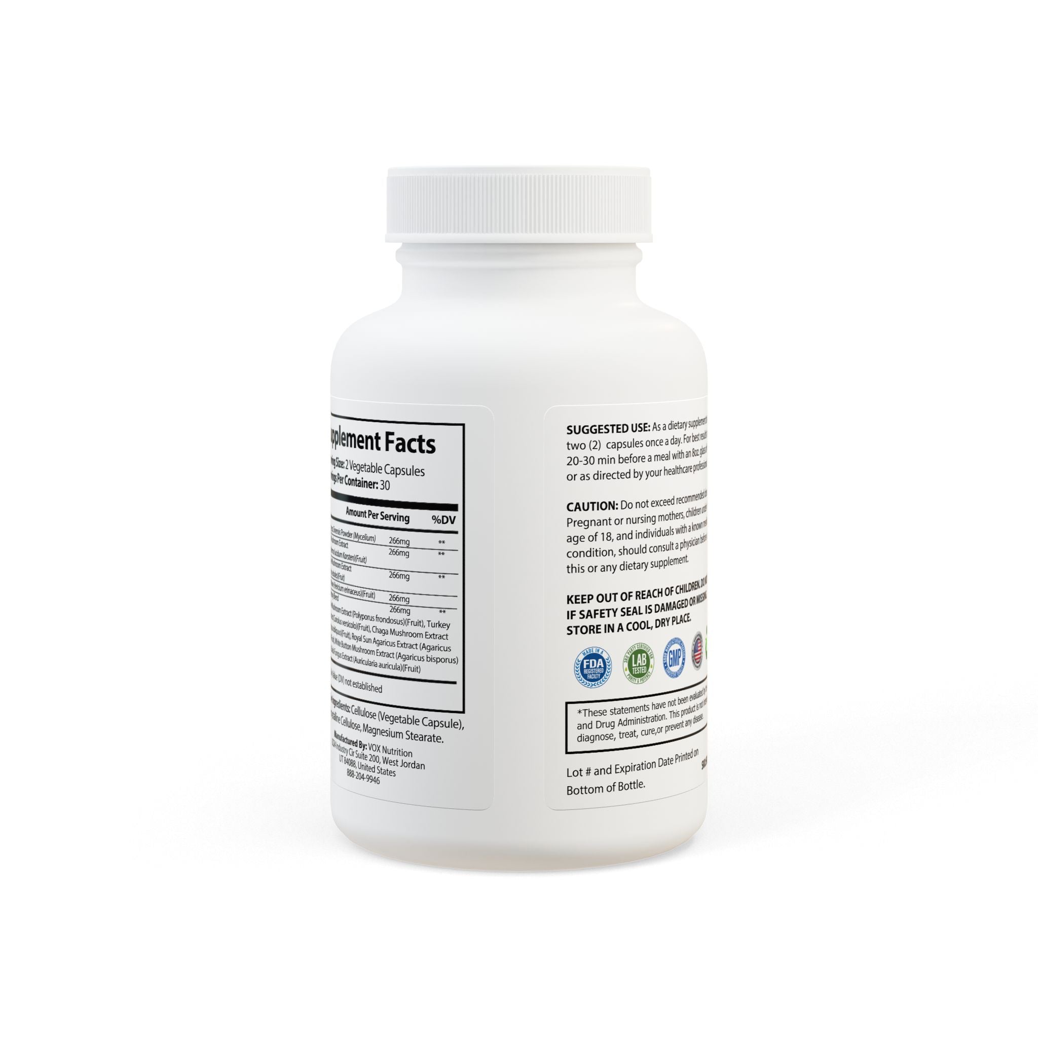 Base Camp Vital Mushroom Blend Supplement (60 Capsules)
