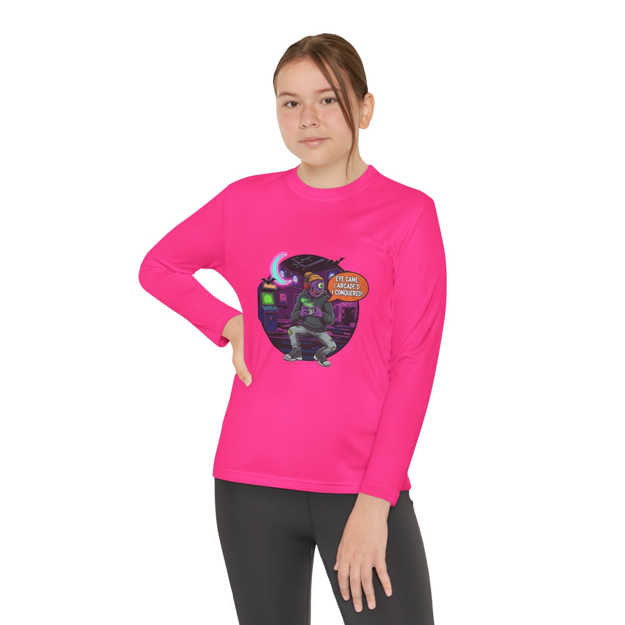 Youth Gamer Long Sleeve Tee, Retro Gaming Gift, Unisex Shirt, Video Game Apparel, Cute Gamer Top, Everyday Casual Wear