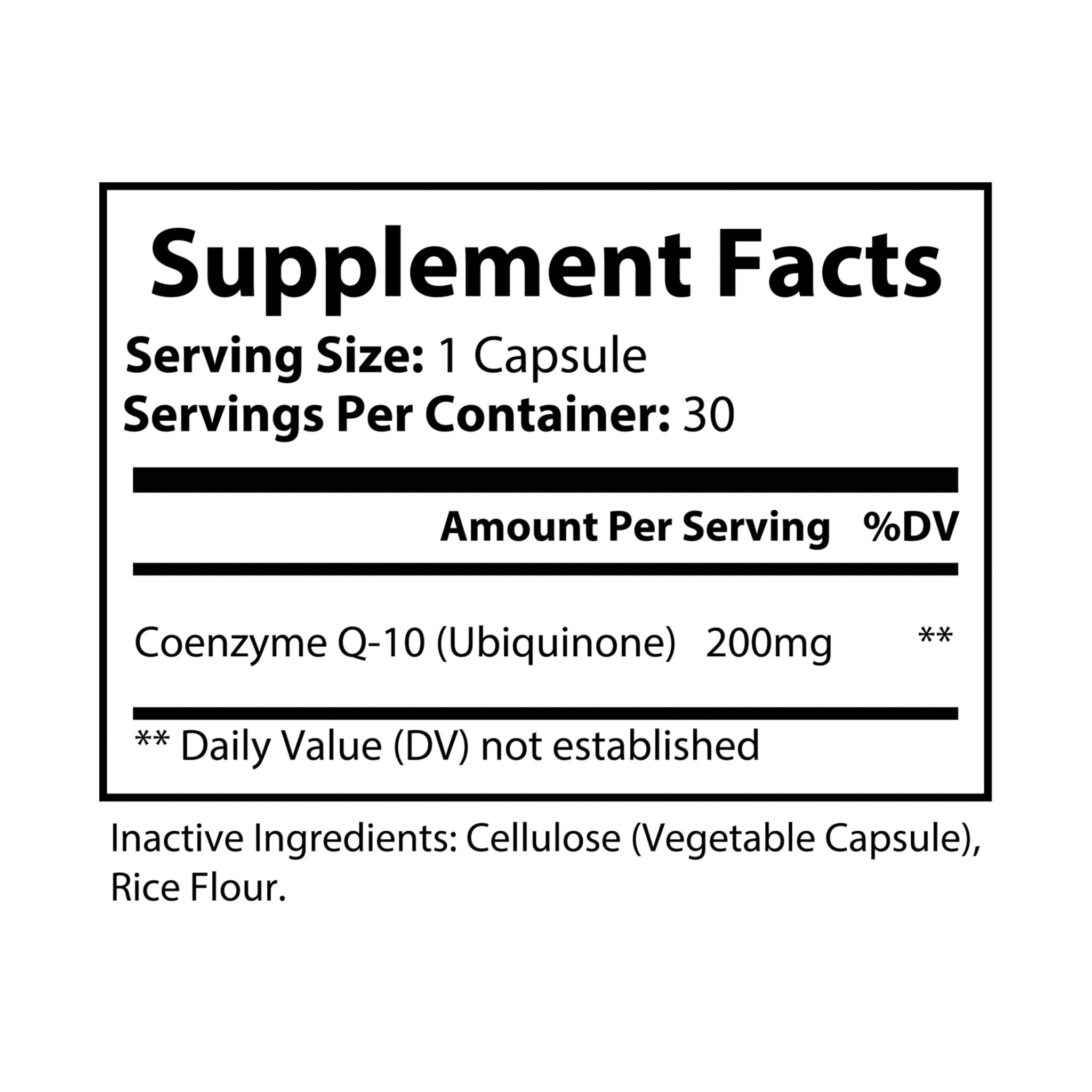 Base Camp Vital CoQ10 (Ubiquinone) Supplement (30 Capsules)