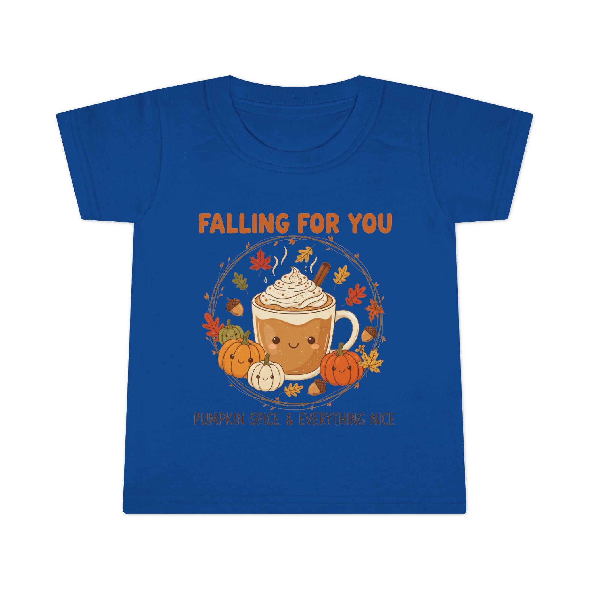 Fall-Themed Toddler T-Shirt, Cute Autumn Tee, Pumpkin Spice Fun, Thanksgiving Outfit, Seasonal Kids Apparel