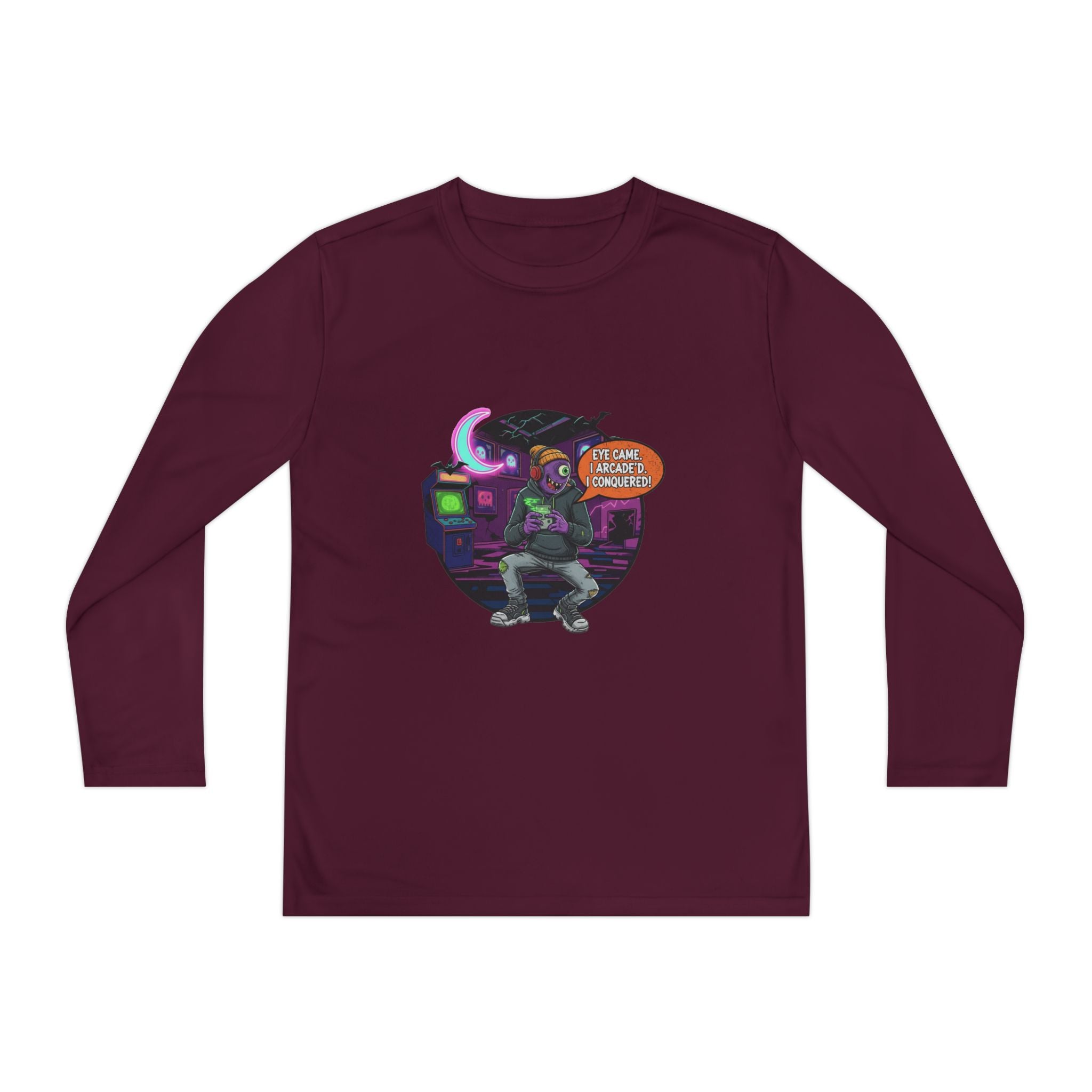 Youth Gamer Long Sleeve Tee, Retro Gaming Gift, Unisex Shirt, Video Game Apparel, Cute Gamer Top, Everyday Casual Wear