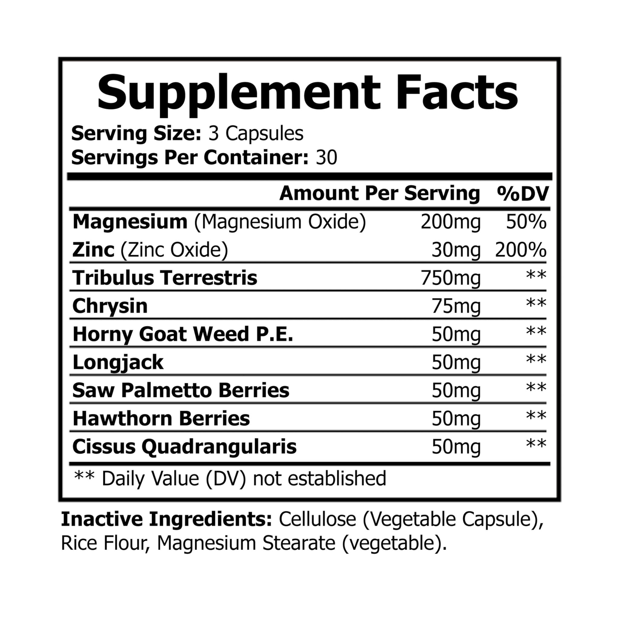 Base Camp Vital Magnesium Zinc Supplement (90 Capsules)
