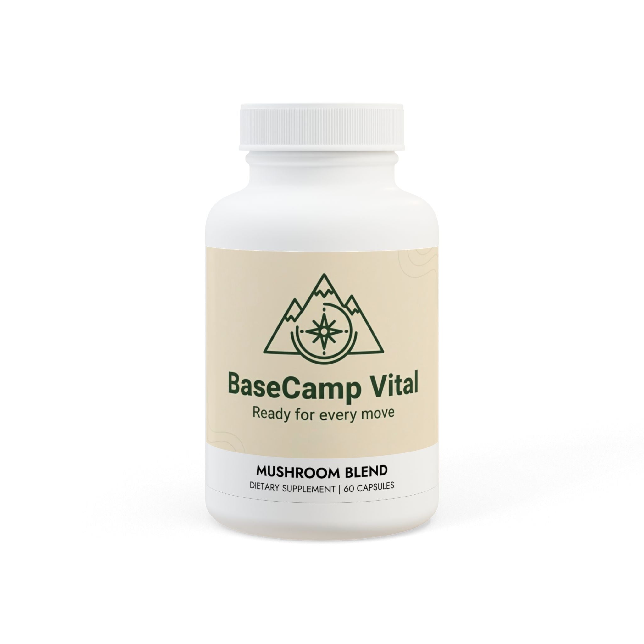 Base Camp Vital Mushroom Blend Supplement (60 Capsules)
