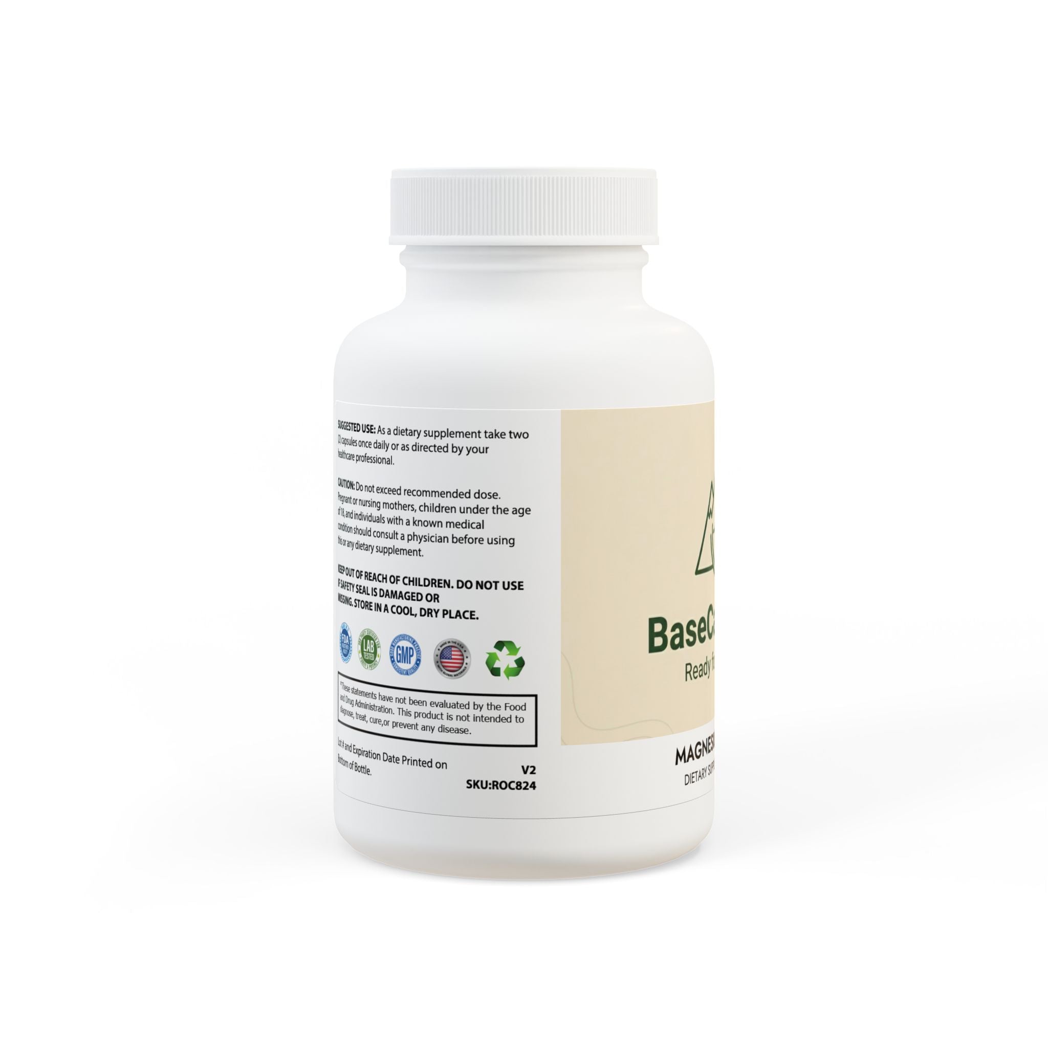 Base Camp Vital Magnesium Glycinate Supplement (60 Capsules)