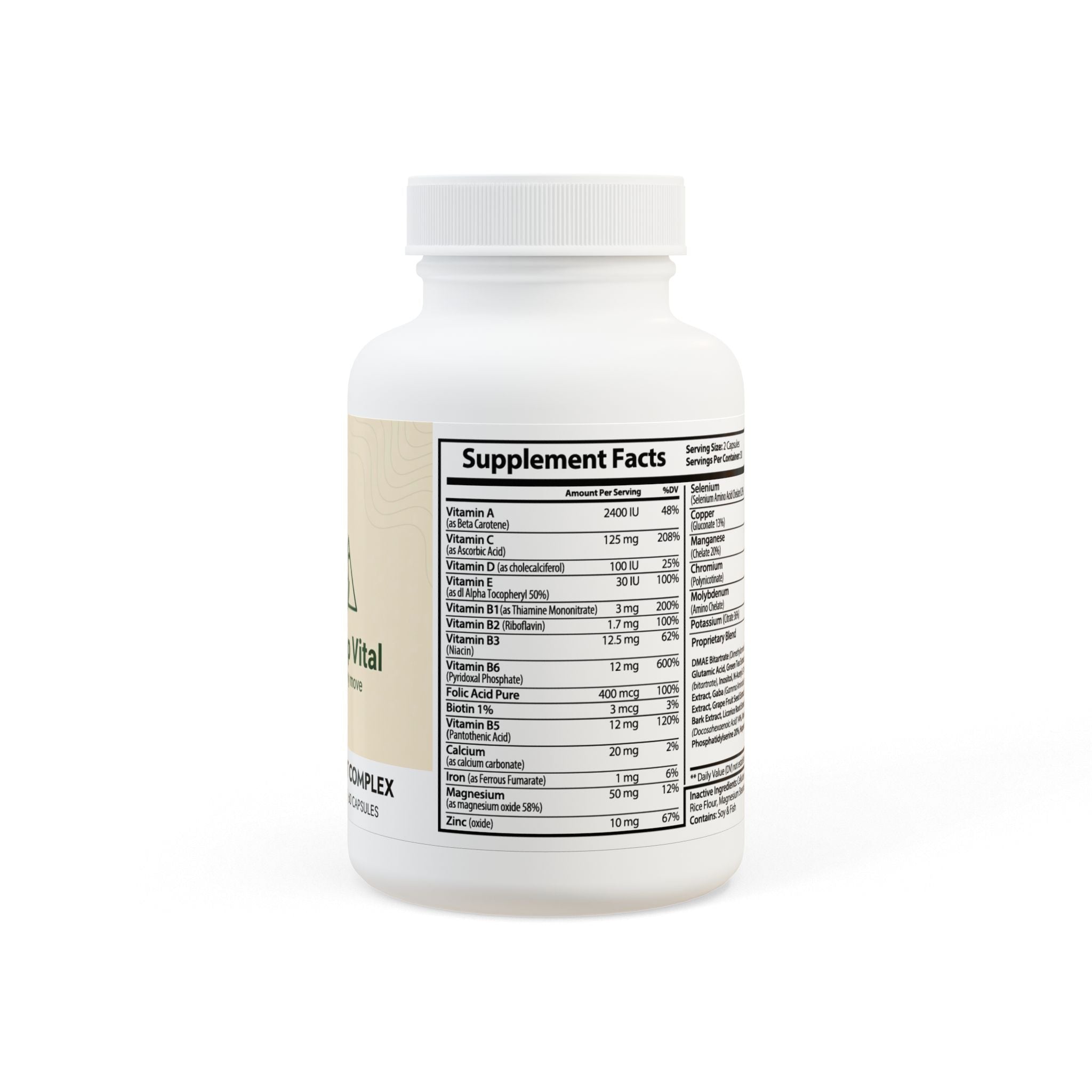 Base Camp Vital Brain Support Complex Supplement (60 Capsules)