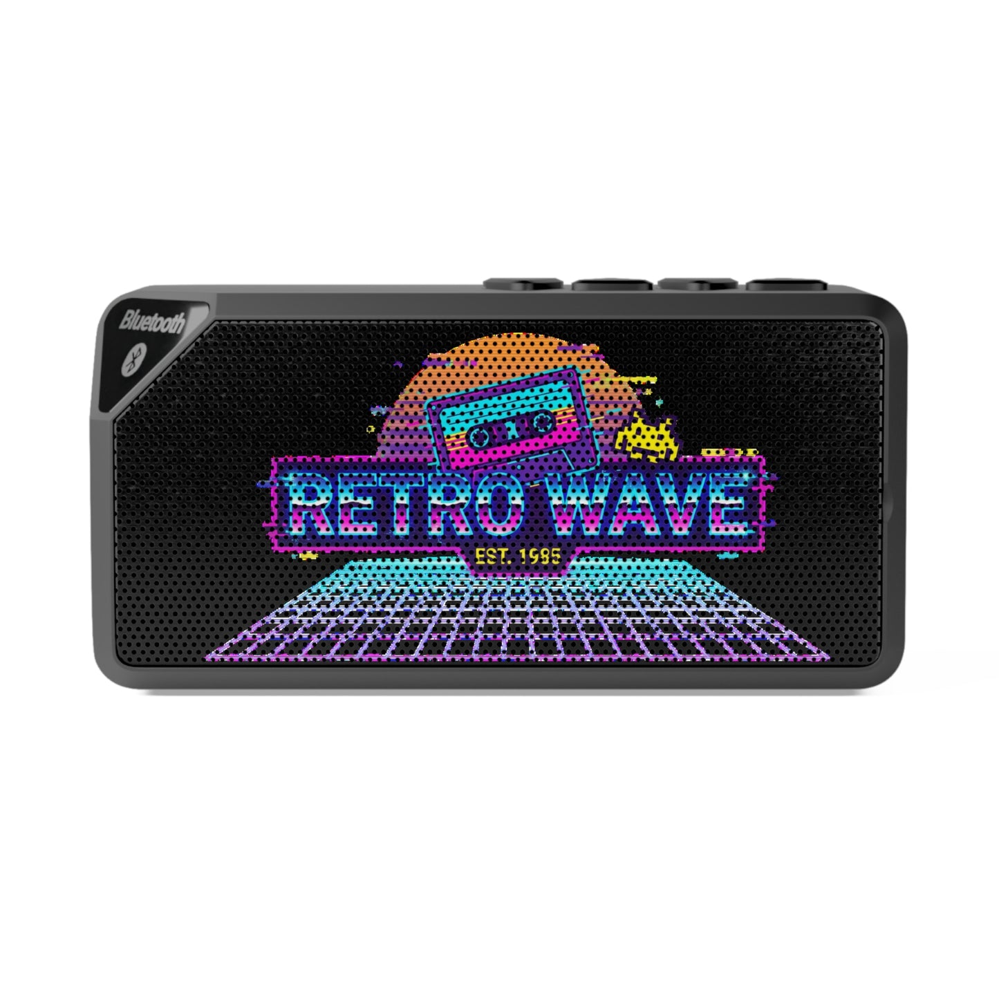 Retro 80’s Wave Bluetooth Speaker — Pixel Cassette Design